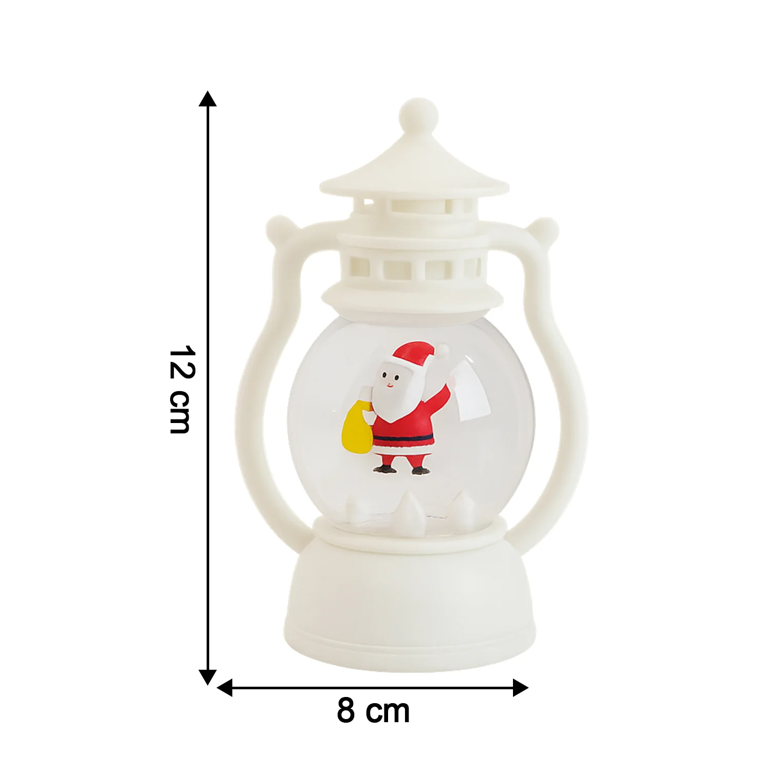 Mini LED Decorative Lantern with Santa Figurine (1 Pc) - Image 6