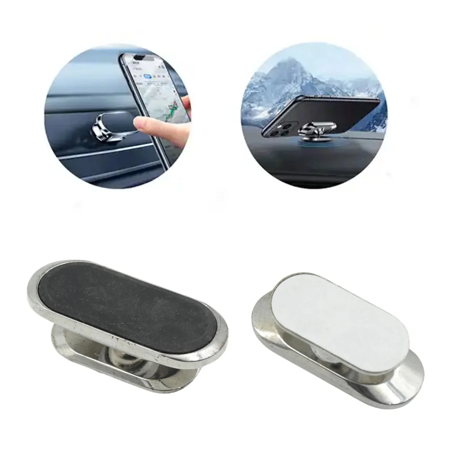 Magnetic Phone Mount/Holder for Car, Super Strong Magnet Universal Car Mount, Dashboard 360° Rotation for Car, Desk, Office, Home & Kitchen for All Smart phones (1 Pc) - Image 6