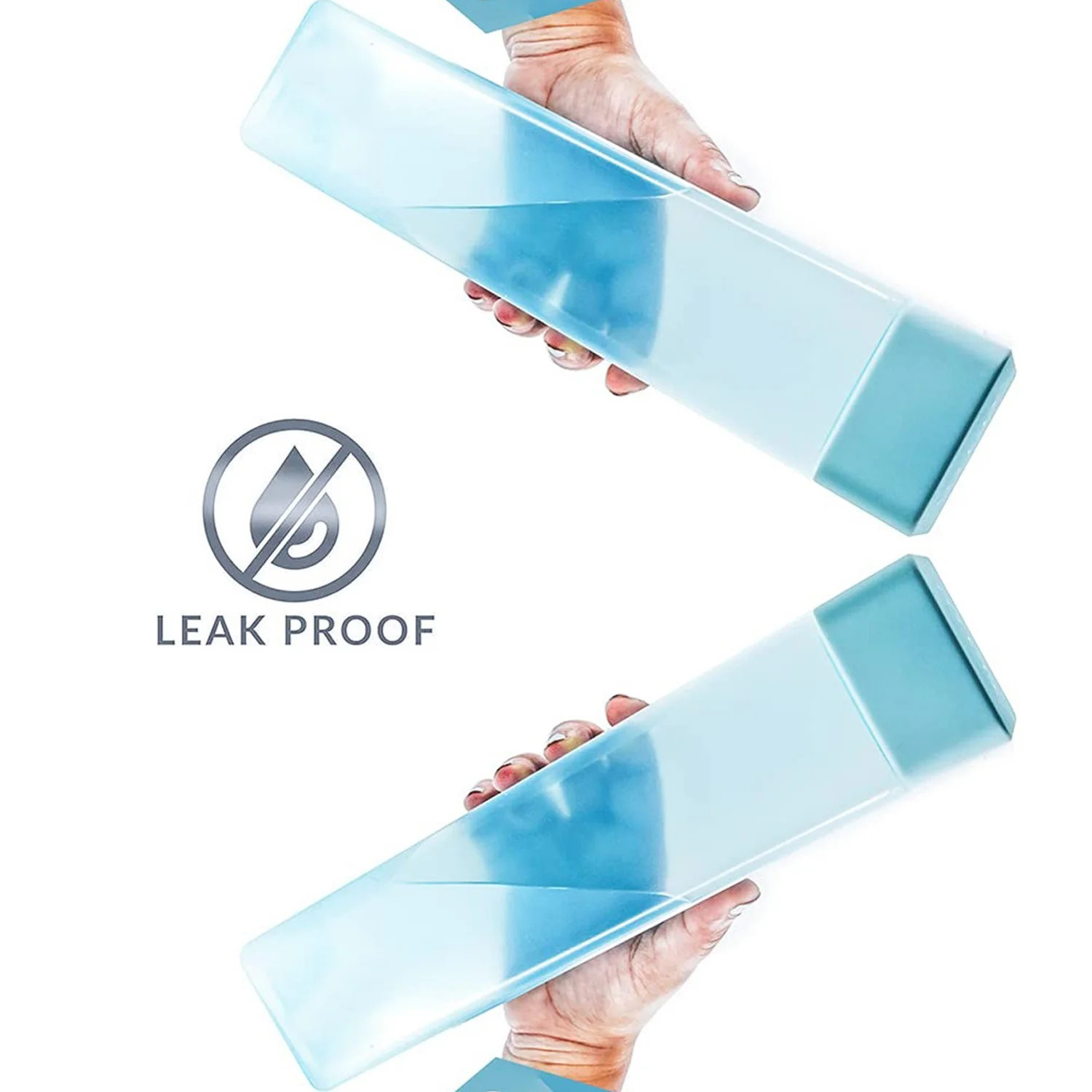 Large Capacity Plastic Water Bottle | Set of 6 | Square Water Bottle (940ml each) - Image 6