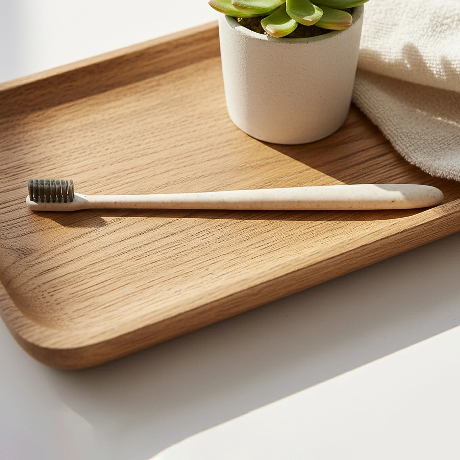 Wheat Straw Soft-Bristle Toothbrush for Deep Cleaning & Dental Care (1 Pc) - Image 3