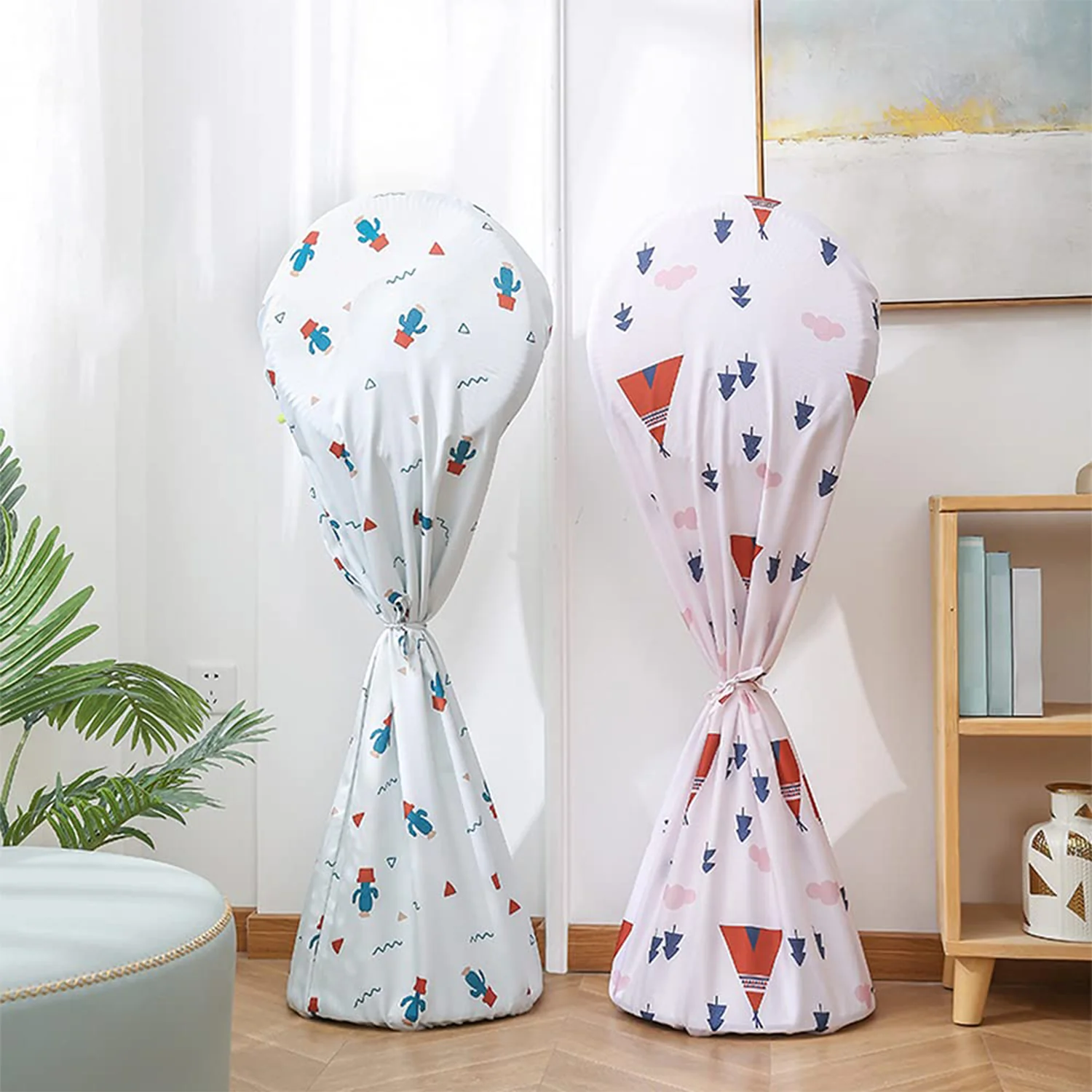 Decorative Dustproof Waterproof Table Fan Cover Mix Size Design - Image 5