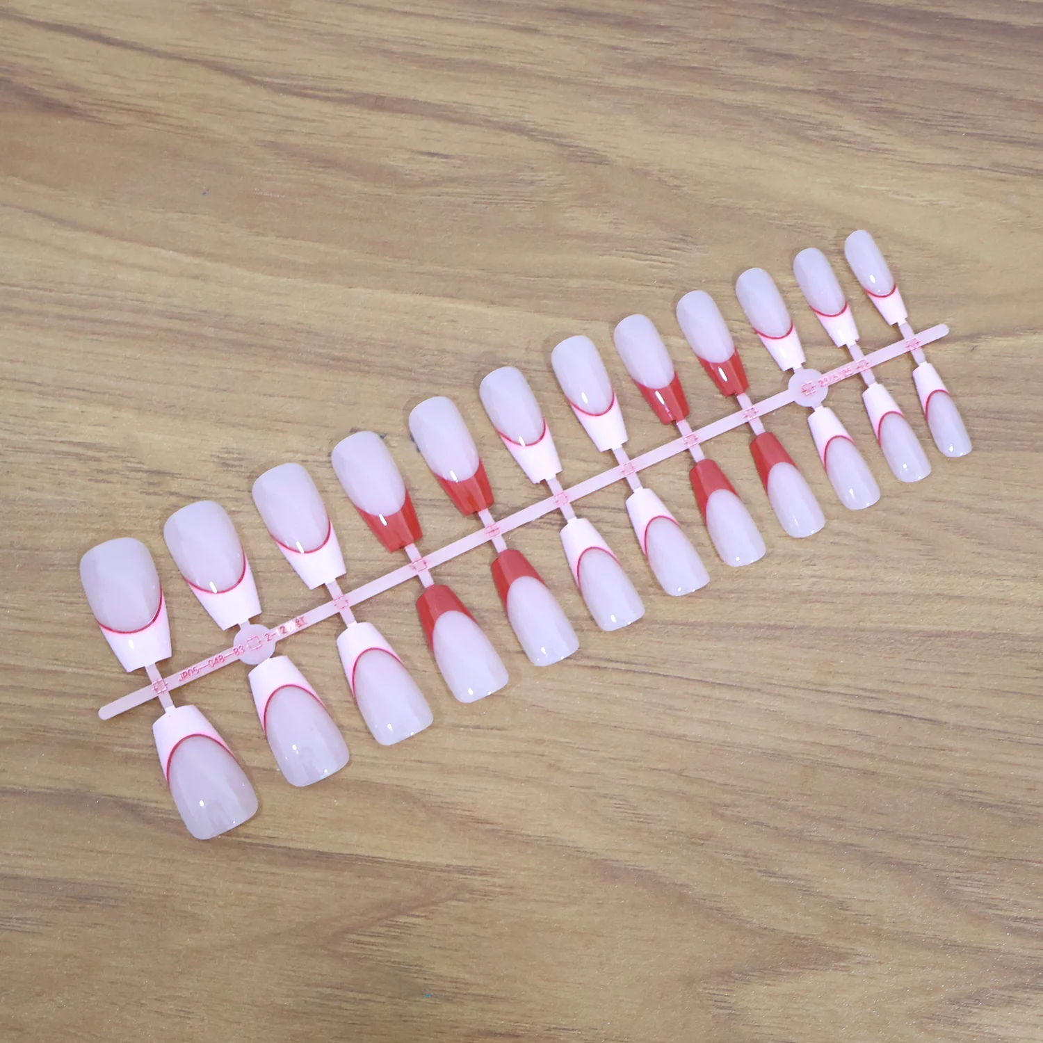 Elegant Nude Glossy Artificial Nail Tips fake nails (24 Pc Set) - Image 8
