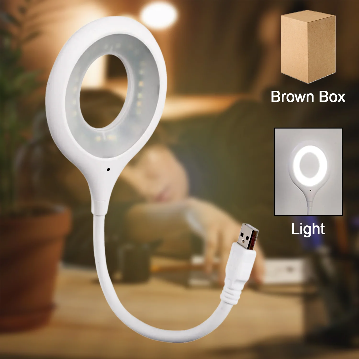 LED USB Flexible Neck Light with 16 LEDs for Laptop & Study Desk - Image 4