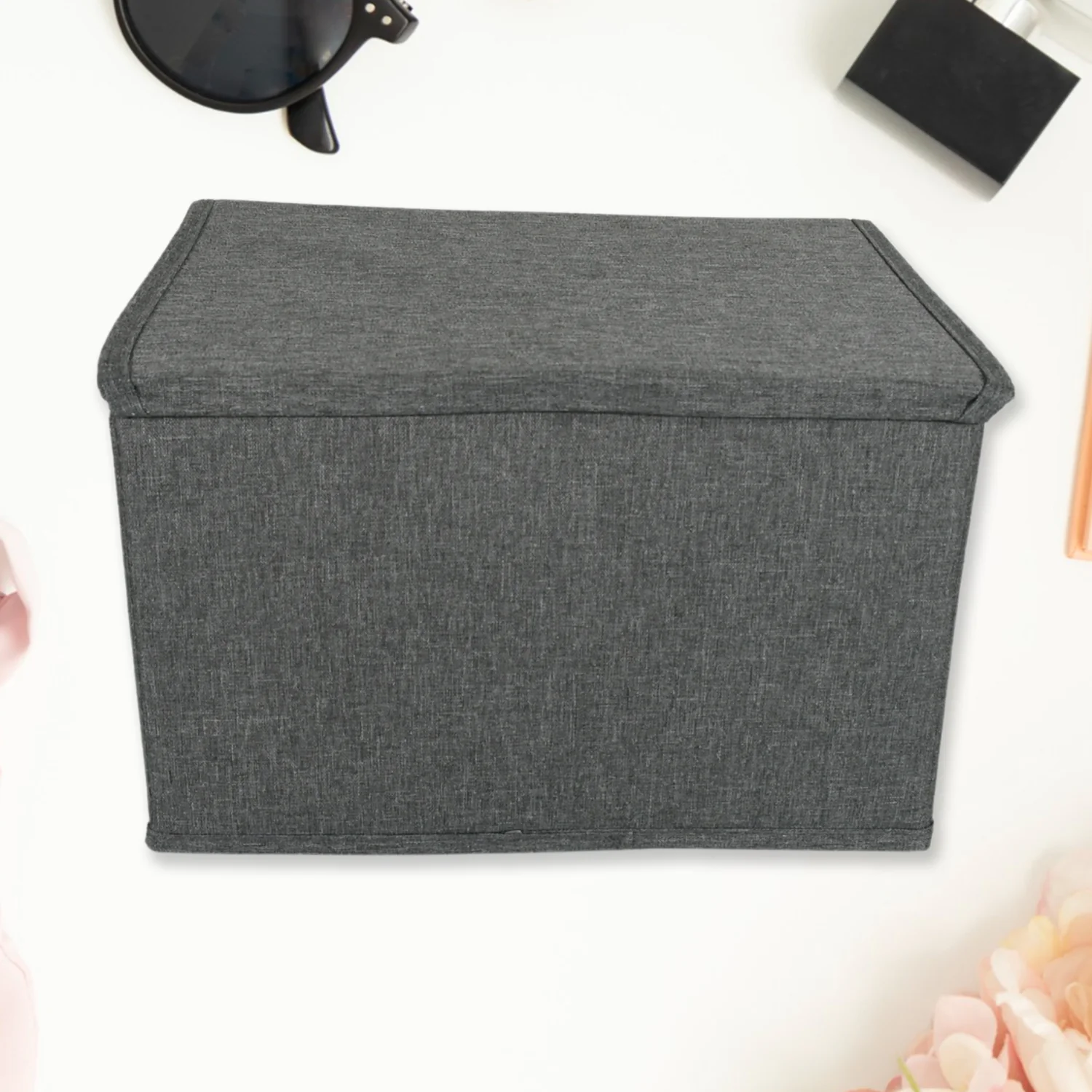 Small Foldable Storage Box With Lid And Handles(28×20×16 Cm / 1 pc) - Image 6