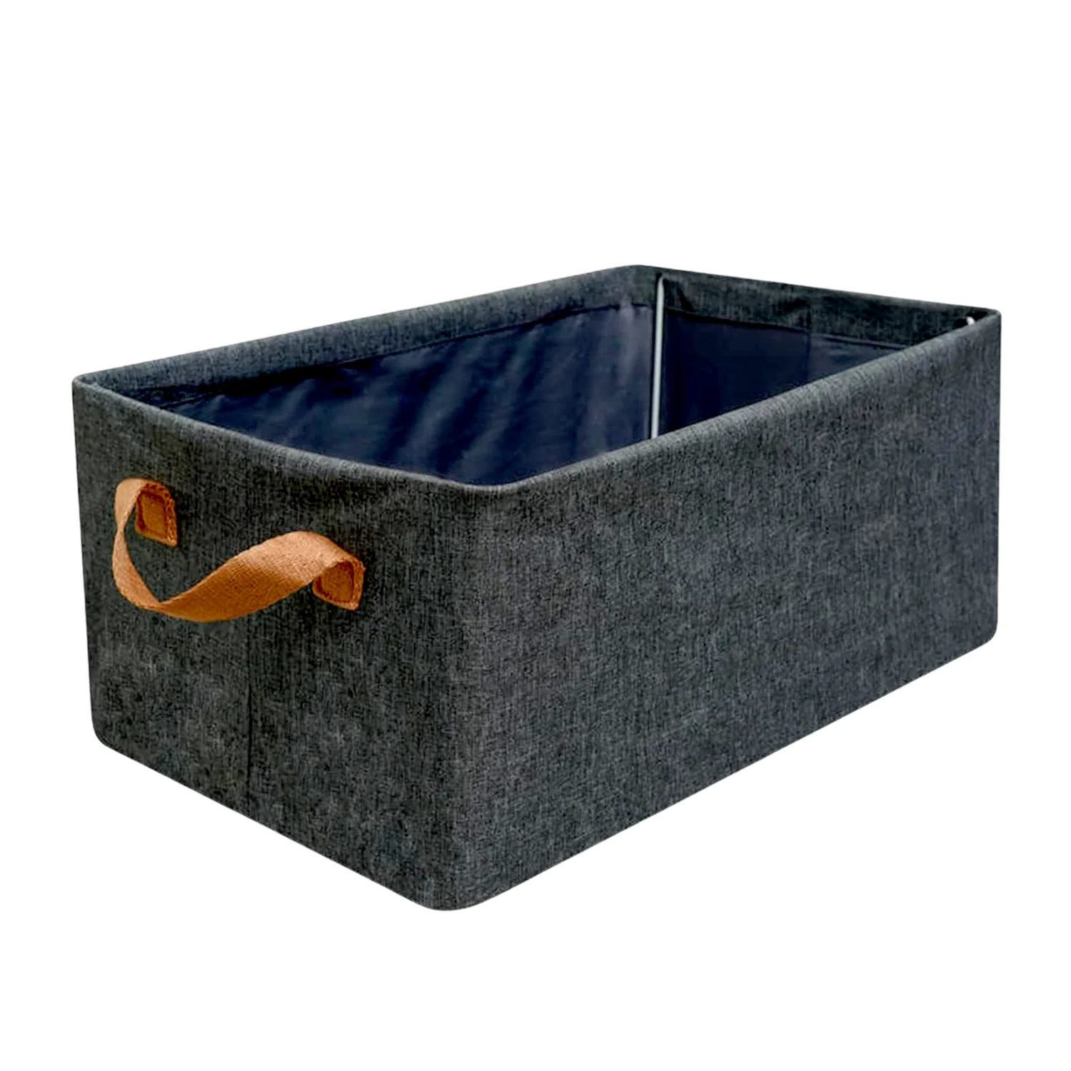 Foldable Storage Box Handles Cotton Linen Organizer for Nursery  45 cm - Image 4