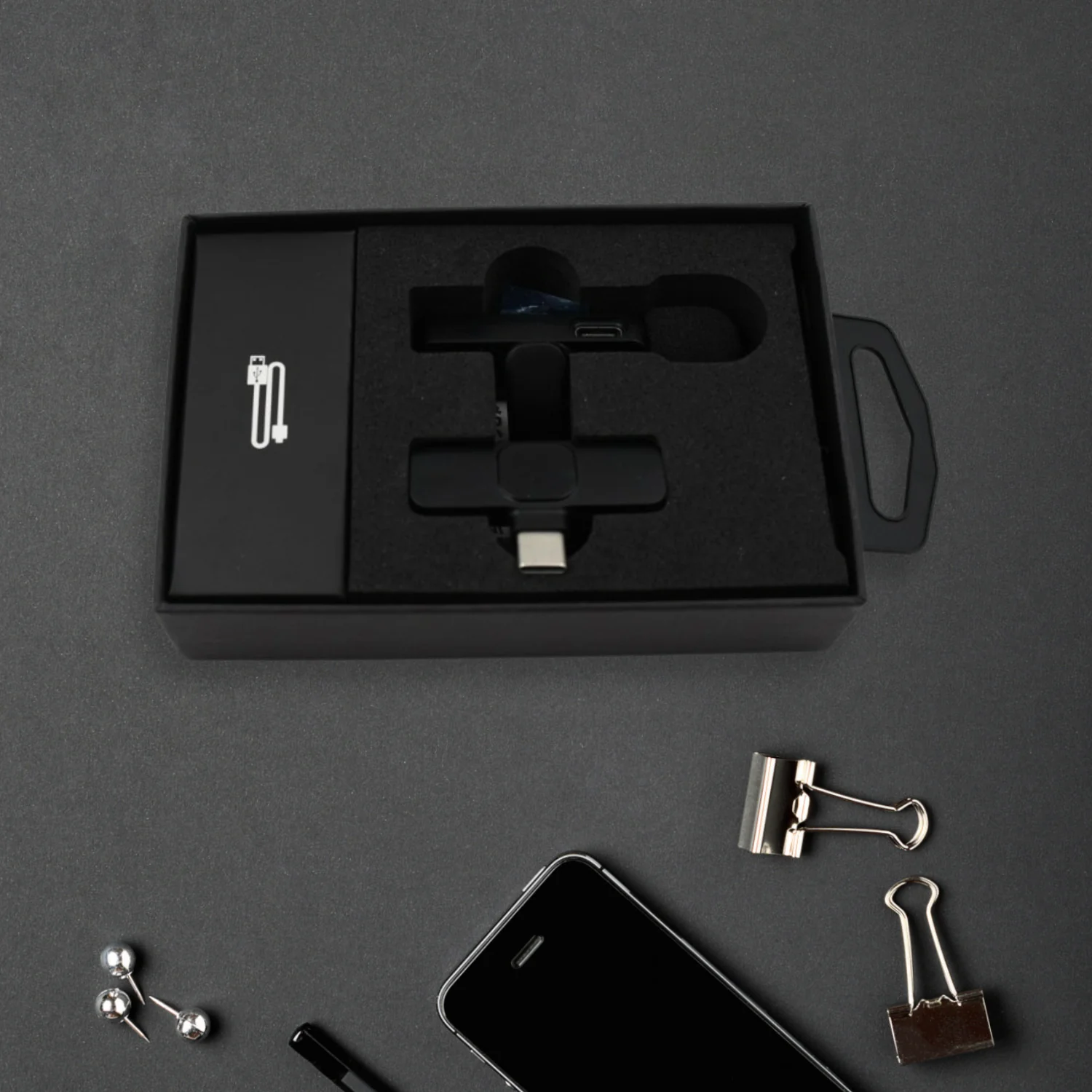 Intelligent Noise Cancelling Live Streaming Clip on Microphone for Type-C & for iPhone - Image 7