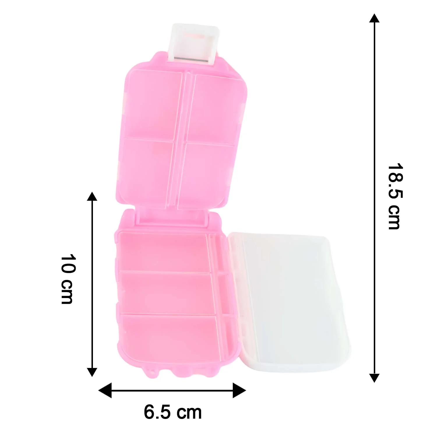 Portable Pink Dual-Sided Pill Organizer Box (1 Pc) - Image 4
