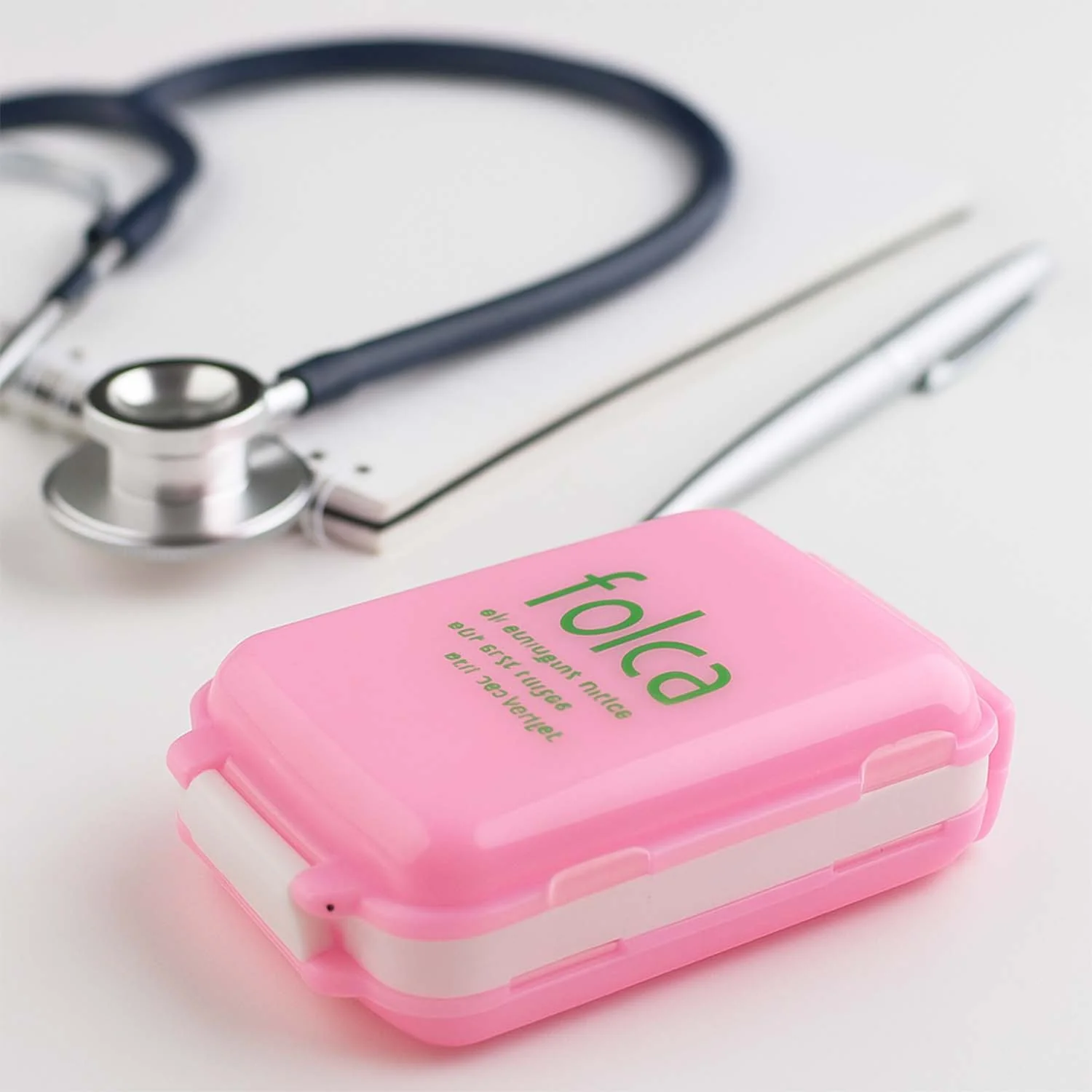 Portable Pink Dual-Sided Pill Organizer Box (1 Pc) - Image 6