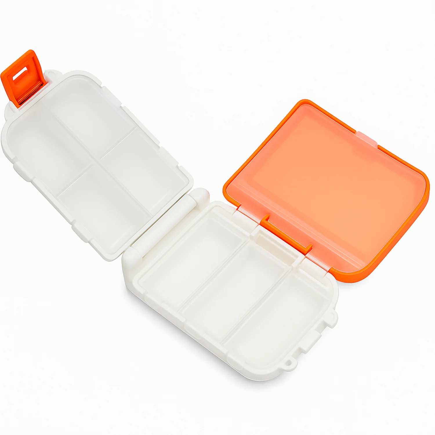 Portable Orange Dual-Sided Pill Organizer Box (1 Pc) - Image 5