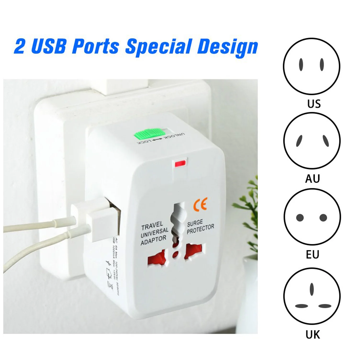 All-in-One Universal Worldwide Travelling AC Adaptor Plug (1 Pc) - Image 6