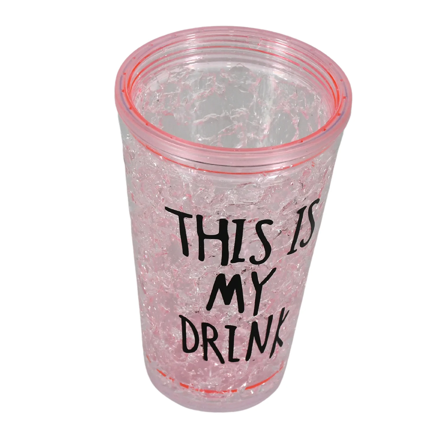 Plastic Creative Cold Drink Cup,  Double Wall Plastic Drinking Sport Bottle - Image 4