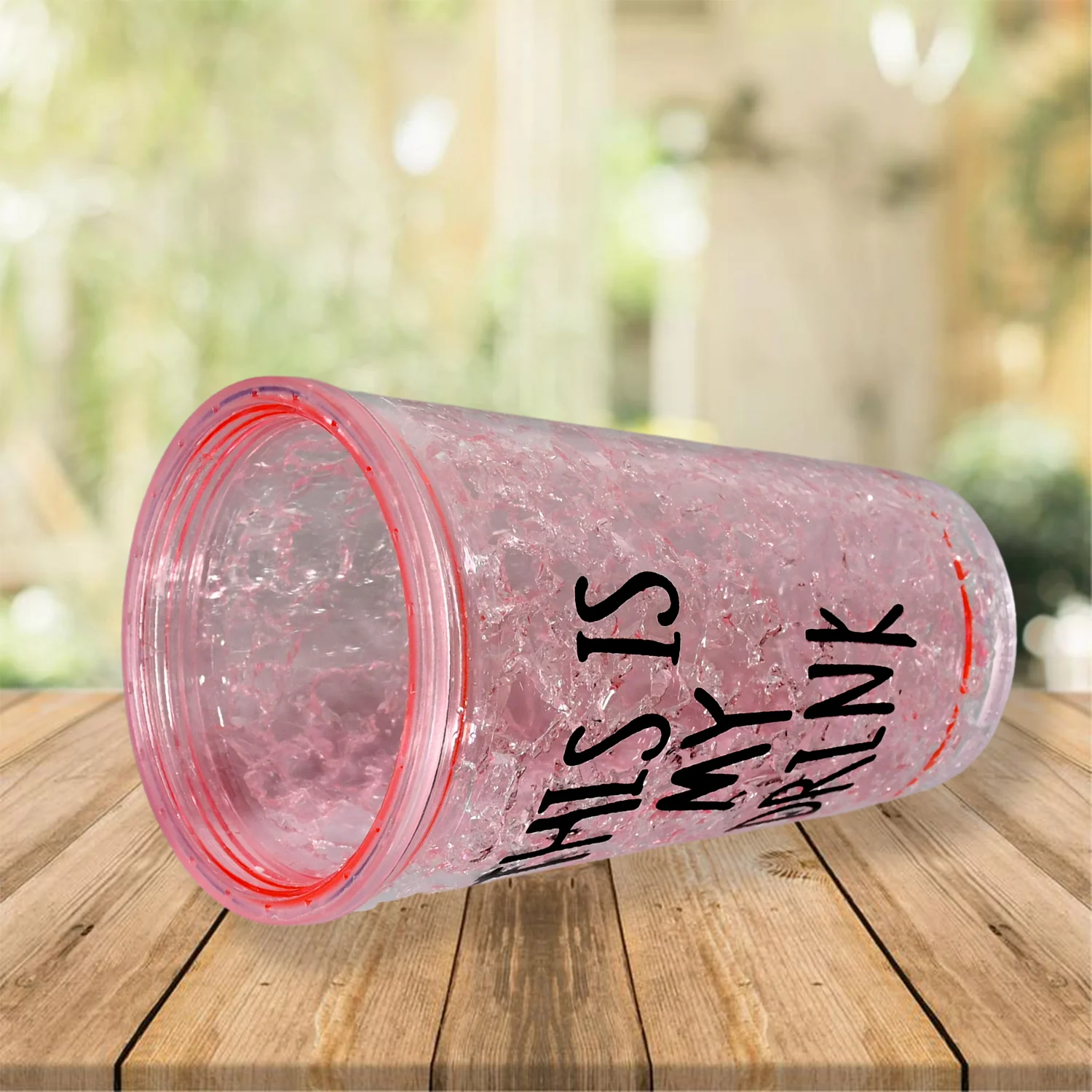 Plastic Creative Cold Drink Cup,  Double Wall Plastic Drinking Sport Bottle - Image 7
