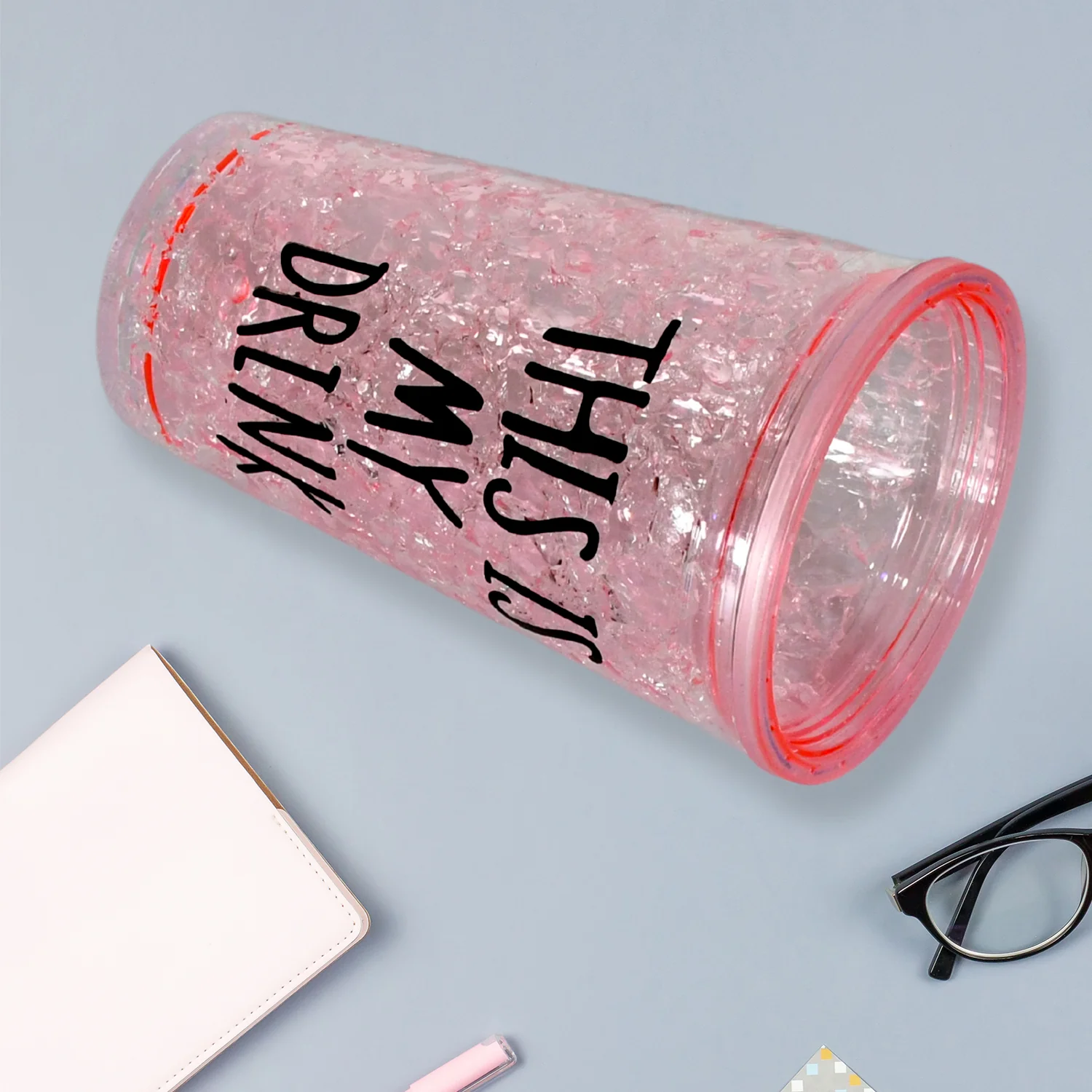 Plastic Creative Cold Drink Cup,  Double Wall Plastic Drinking Sport Bottle - Image 8
