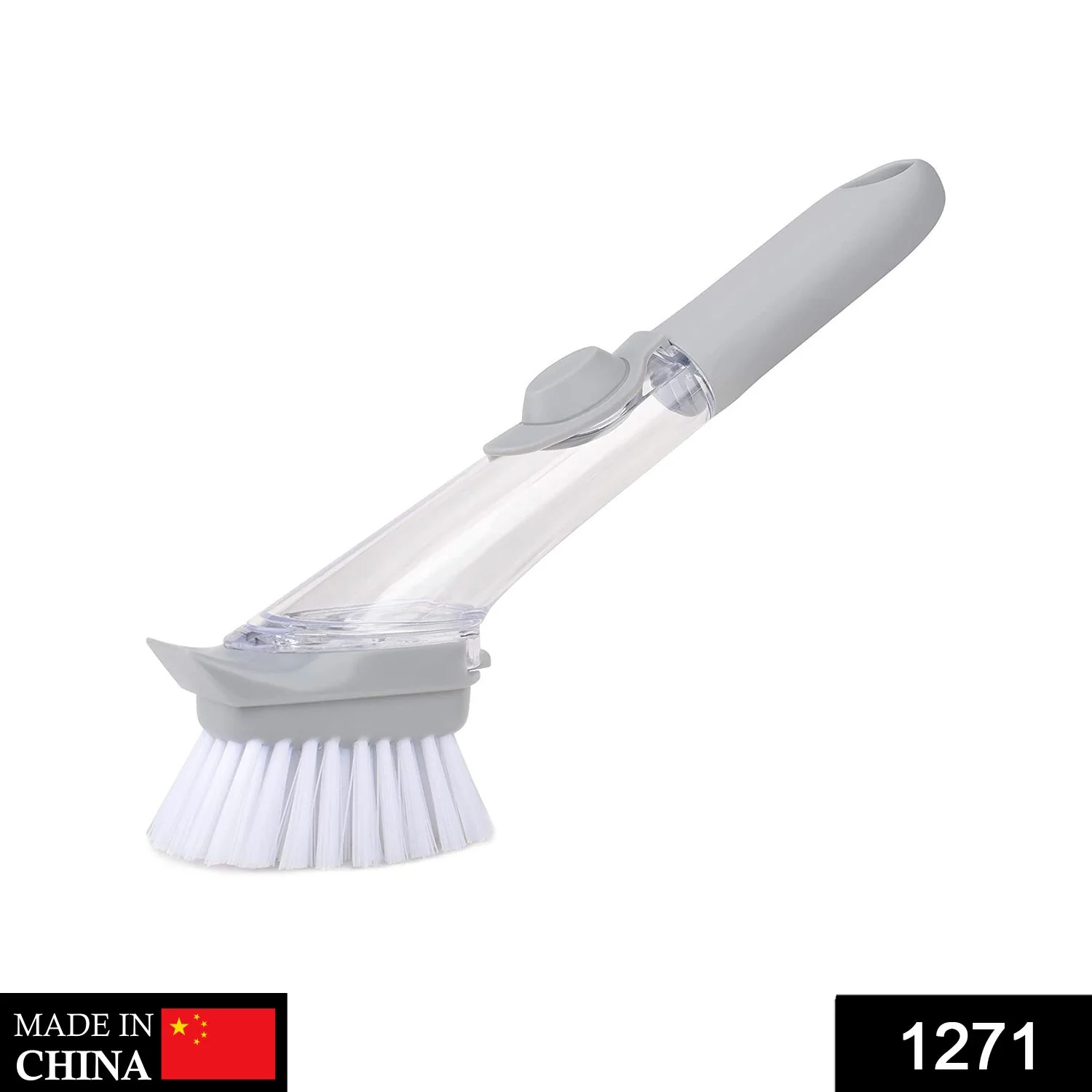 Automatic Liquid Dispenser Dish Clean Brush Scrubber - Image 2