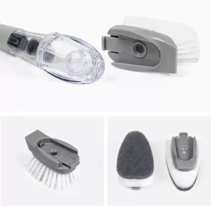 2-in-1 Dishwashing Brush, Long Handle Wash Pot Brush Washing Dish - Image 11