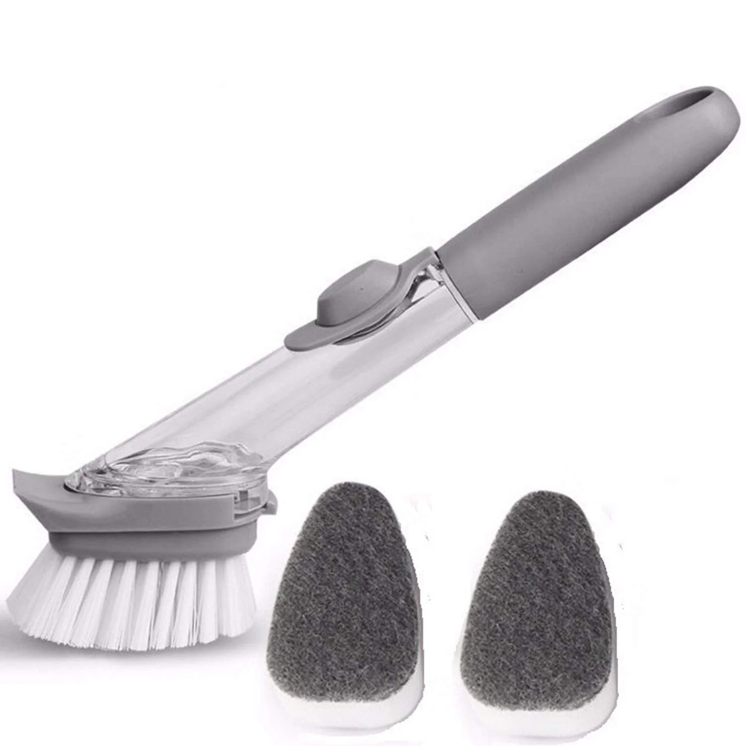 2-in-1 Dishwashing Brush, Long Handle Wash Pot Brush Washing Dish - Image 7