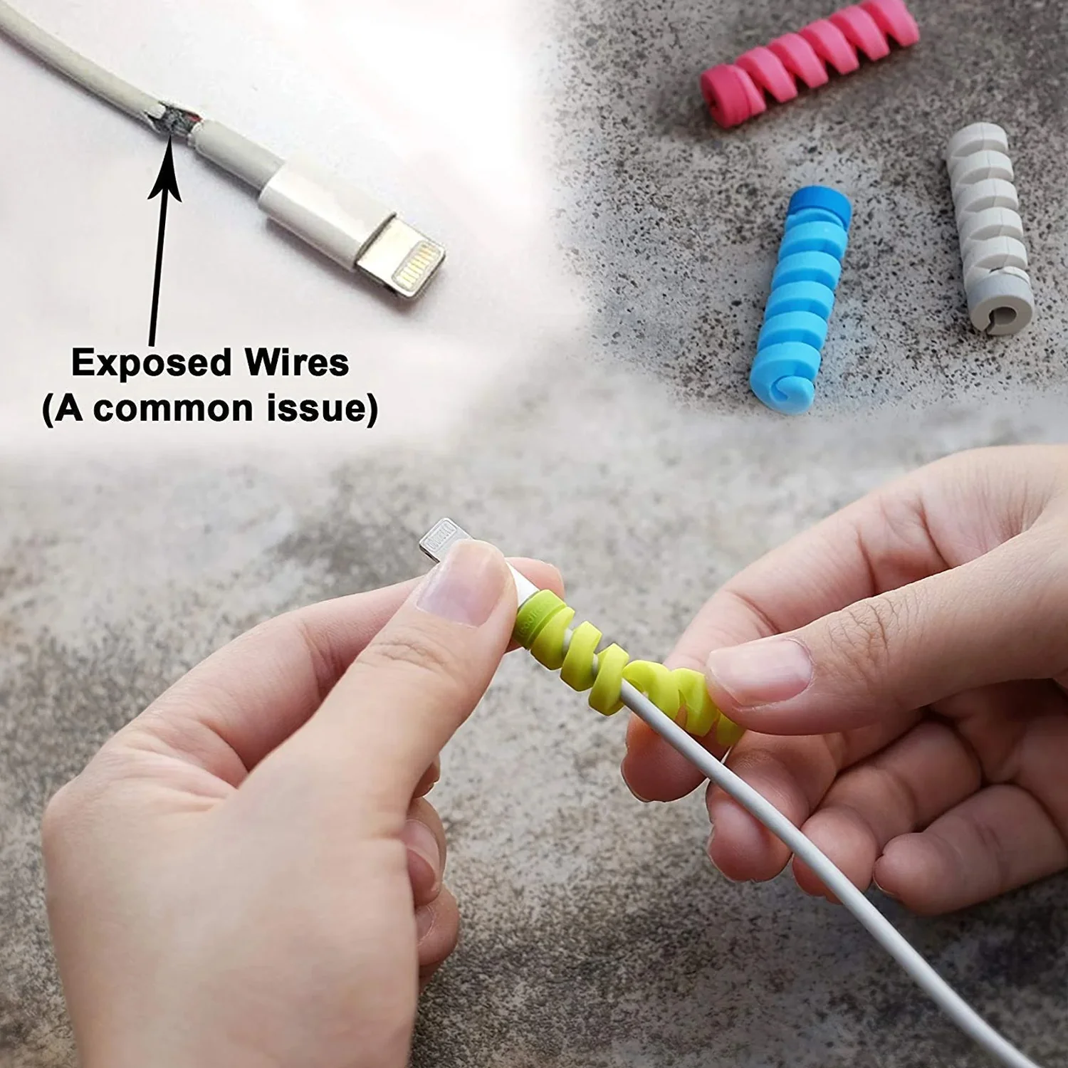 Spiral Charger Cable Protector for All Universal Cable (Pack of 10) - Image 8
