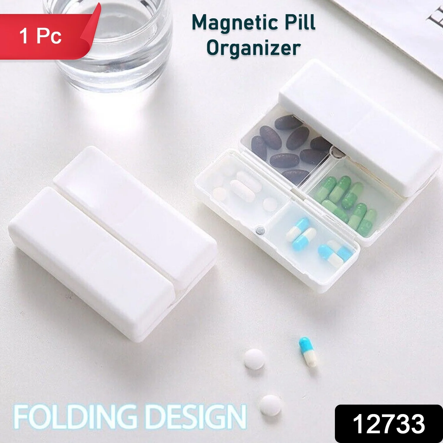 Magnetic Pill Organizer, Medicine Box (1 Pc) - Image 2