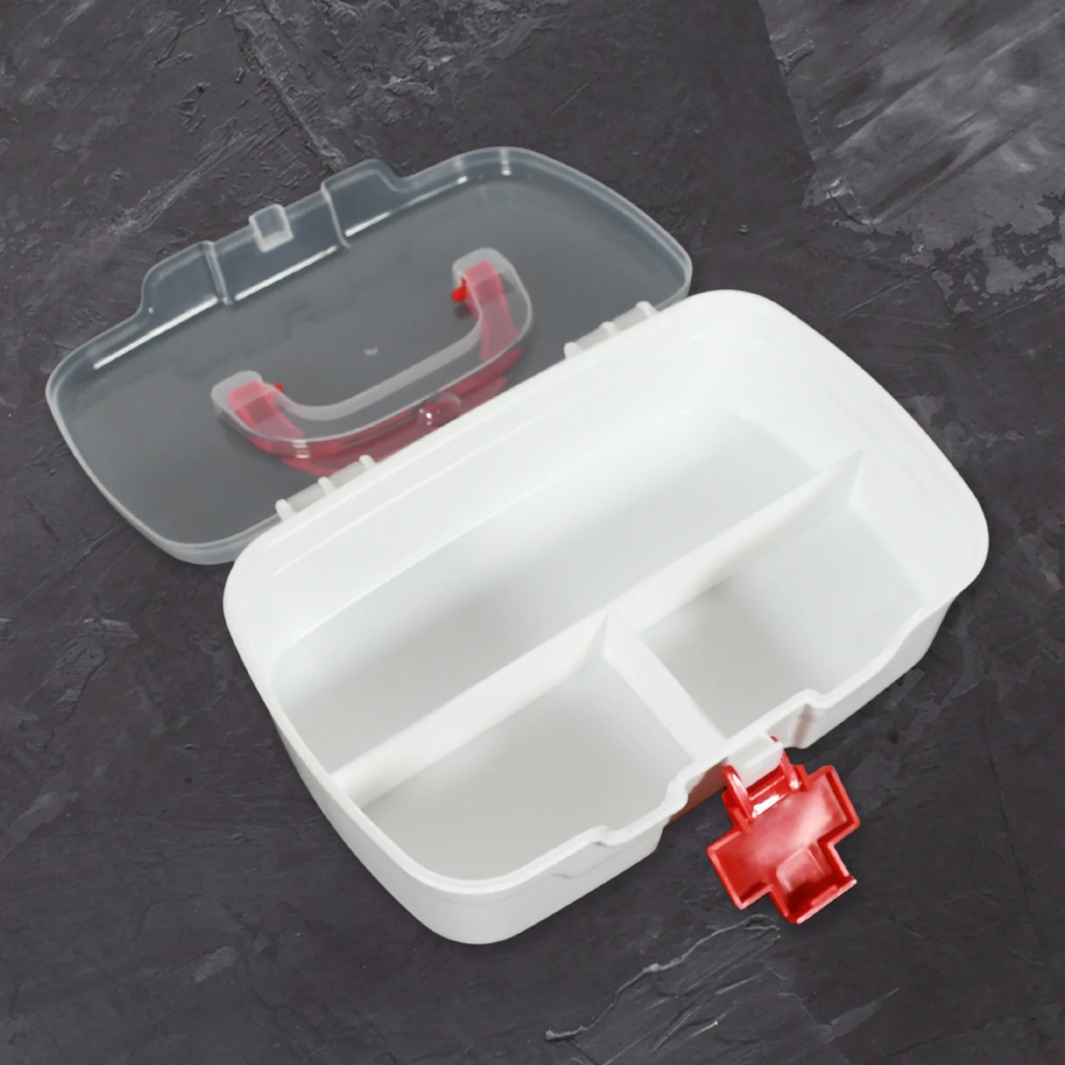 Portable Medical Storage Box with Handle & Transparent Lid (1 Pc) - Image 5