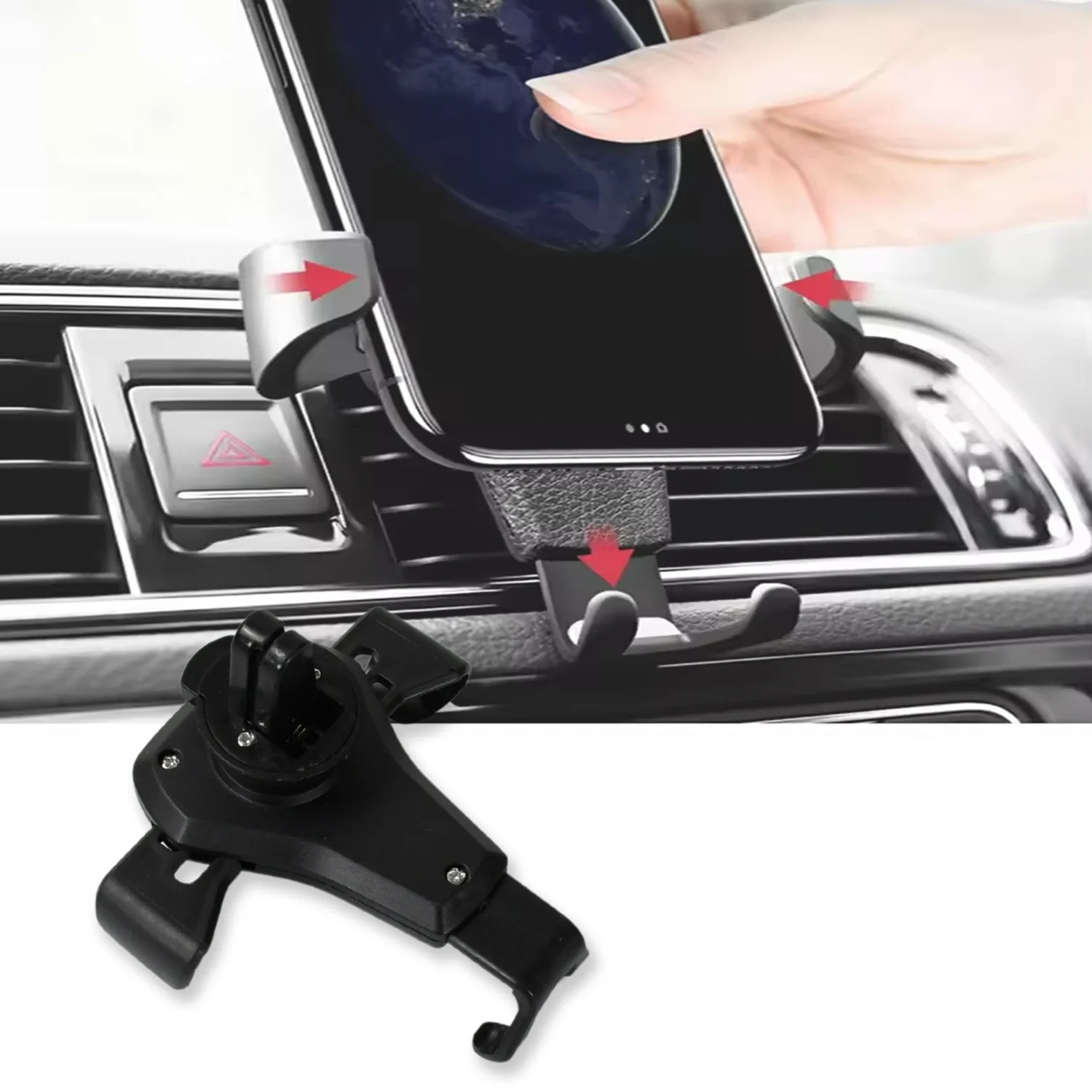 Car Mobile Phone Holder Multifunctional Dashboard & Air Outlet Mount Stand - Image 3