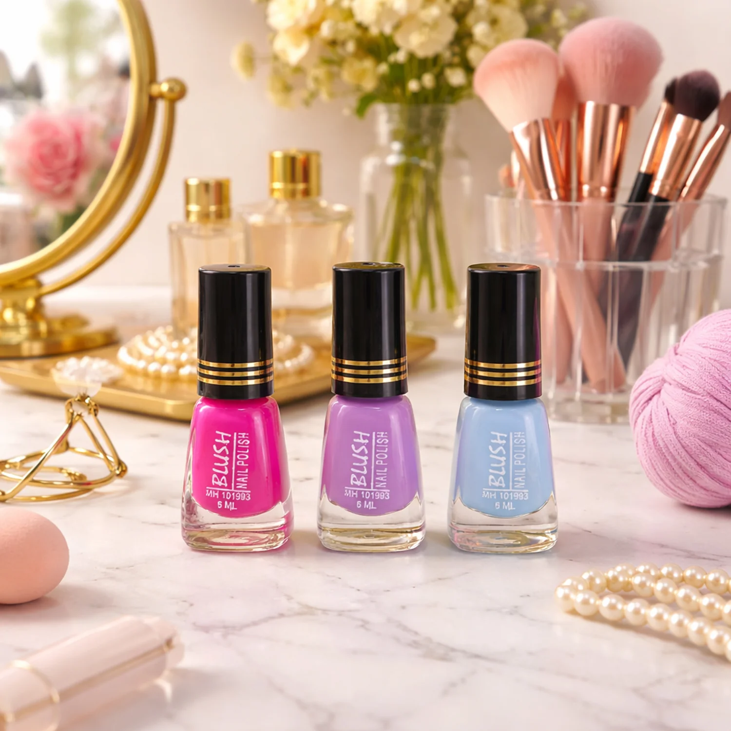 Blush Matt Mini Nail Polish (Mix Color / 6 ML / 1 Pc) - Image 3