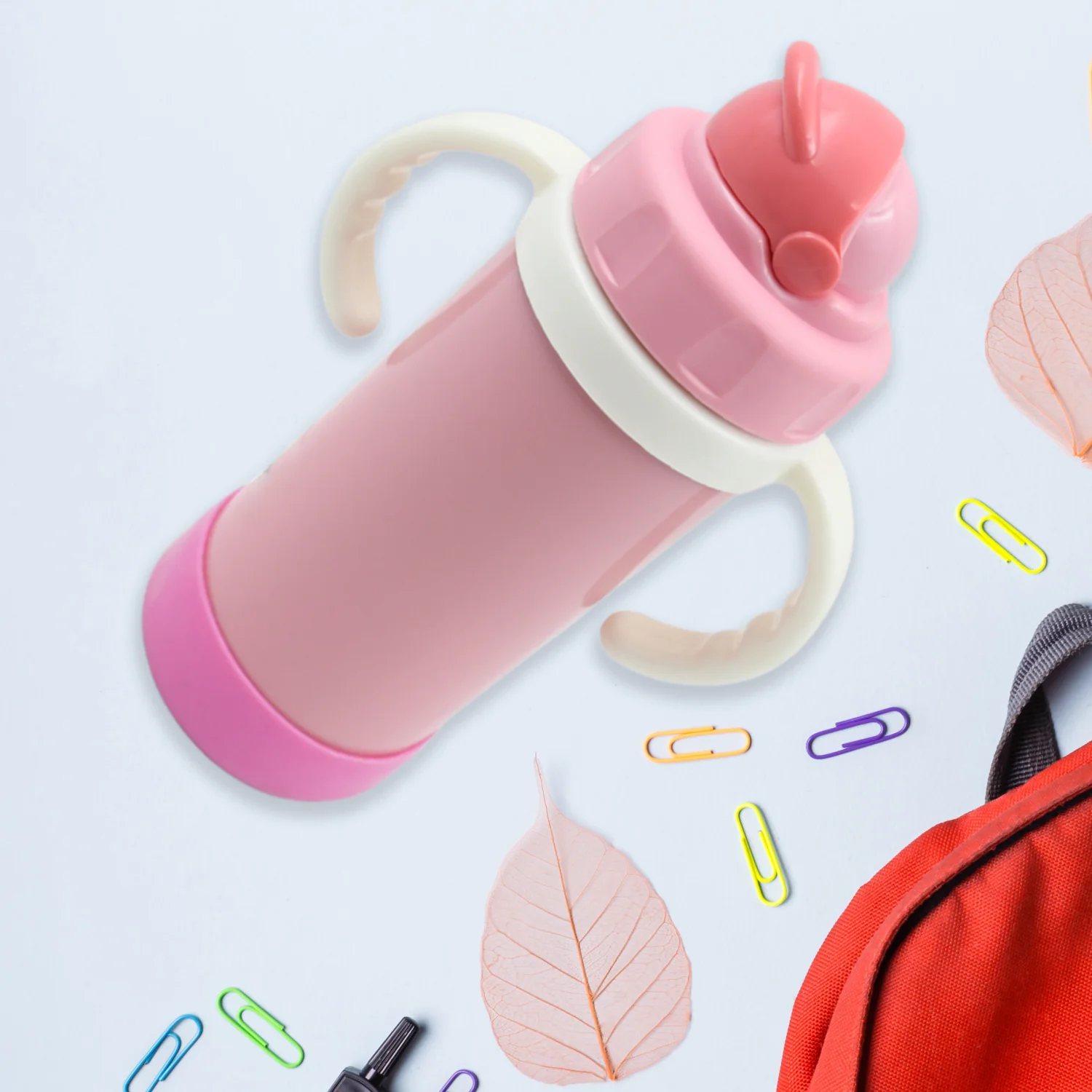 Stainless Steel Water Bottle With Handle & Straw Leak Proof, Rust Proof, Hot & Cold Drinks, Gym Sipper BPA Free Food Grade Quality, Steel fridge Bottle For office / Gym / School (350 Ml) - Image 5