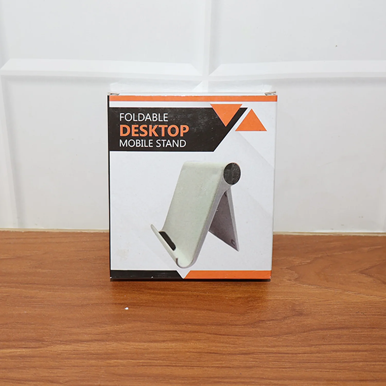 Plastic Foldable Desktop Mobile Stand (1 Pc / White) - Image 7