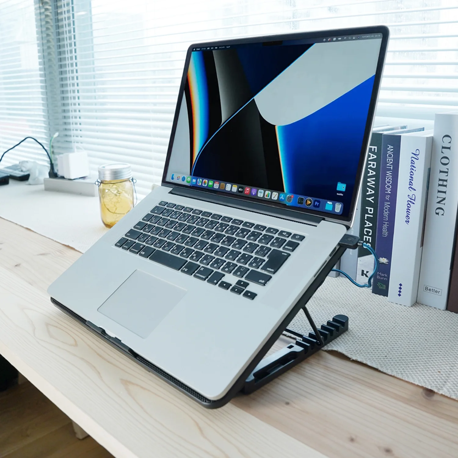 Laptop Cooler Cooling Pad with 2 Quiet Led Fans, Stand for Gaming Laptop - Image 6