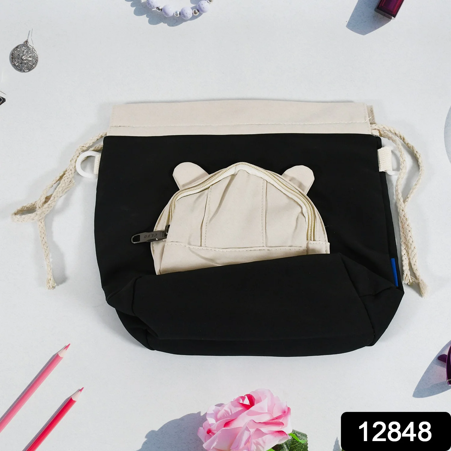 Women's Casual Canvas Handbag Fashion Personality Bag Travel Bag - Image 2