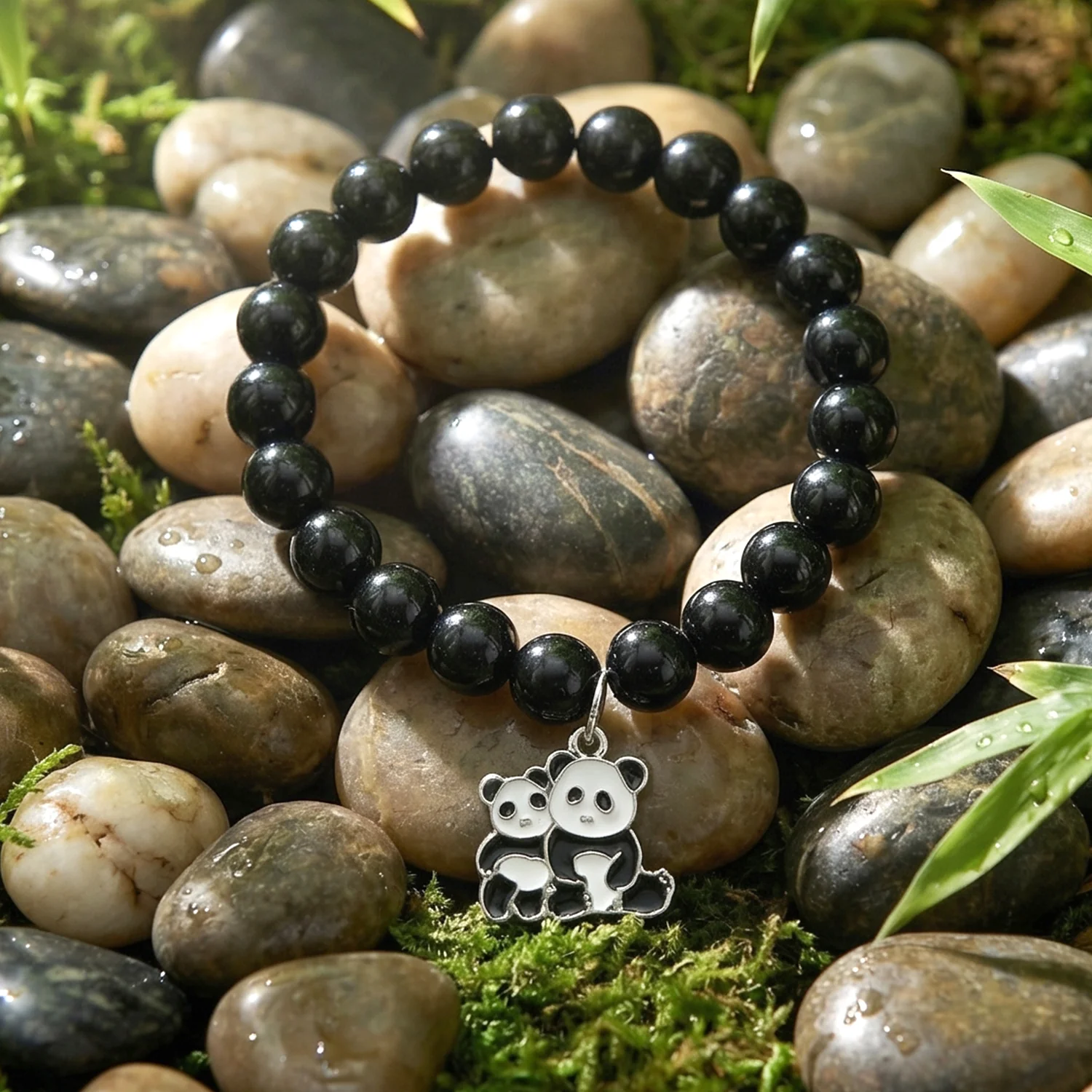 Premium Multicolor Pastel Bead Stretch Bracelet (1 Pc) - Image 8
