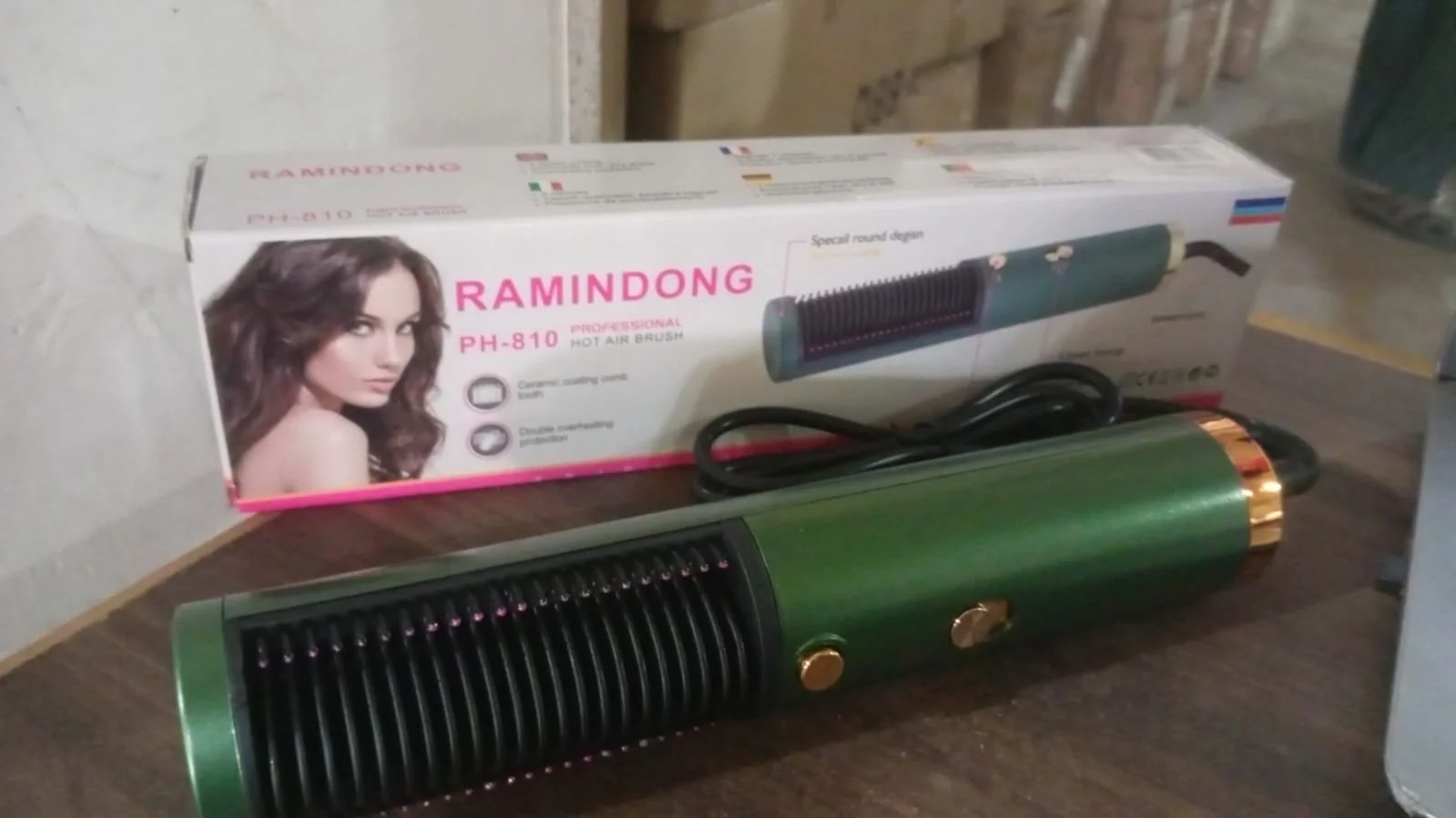 Hair Straightener Comb, Anti Scald Hot Comb Negative Ion Hair Straightener Brush Straightener 3 Gear Constant Temperature for Quick and Professional Hair Salon at Home (1200w), Hair accessories - Image 7