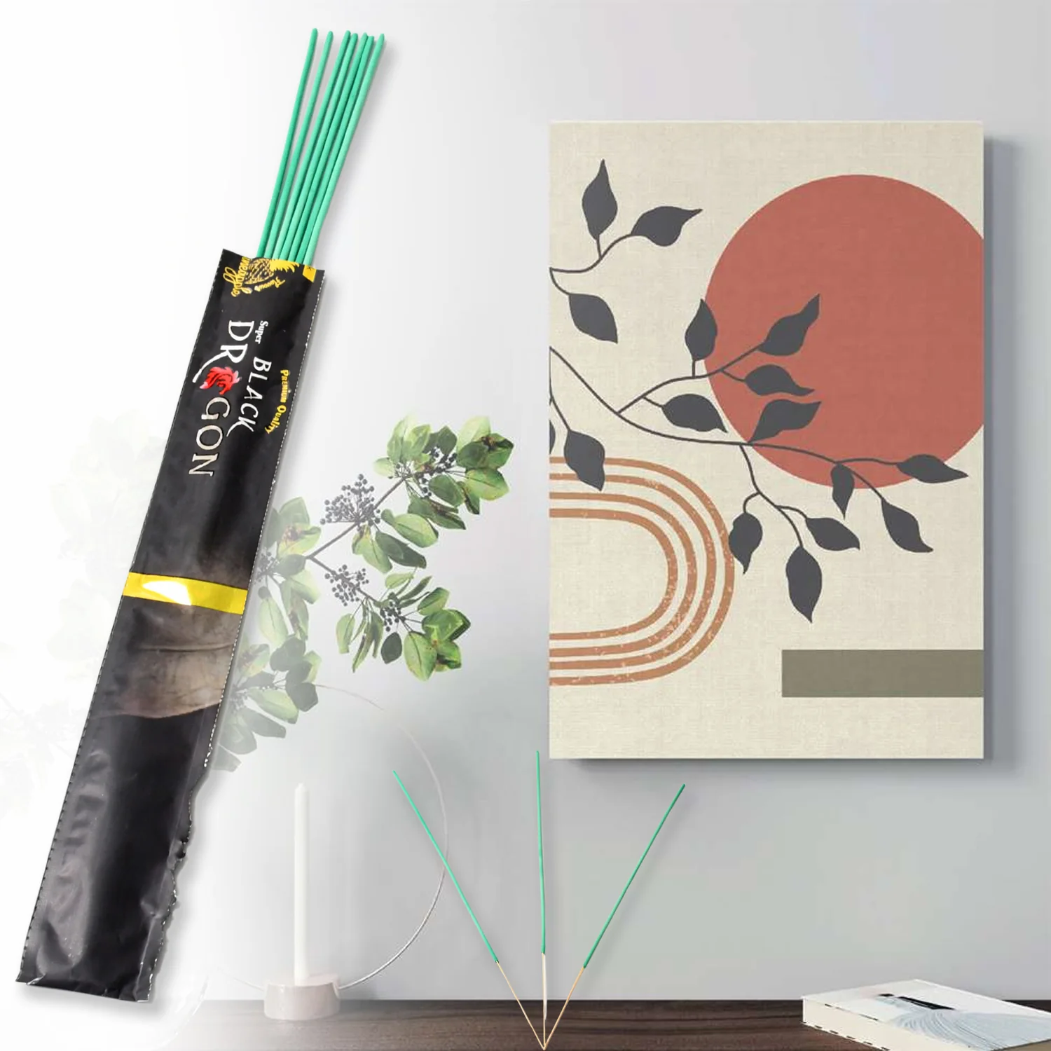 Mosquito Agarbatti Stick Herbal 1 Box ( 12 Packet / 120 Sticks ) - Image 4