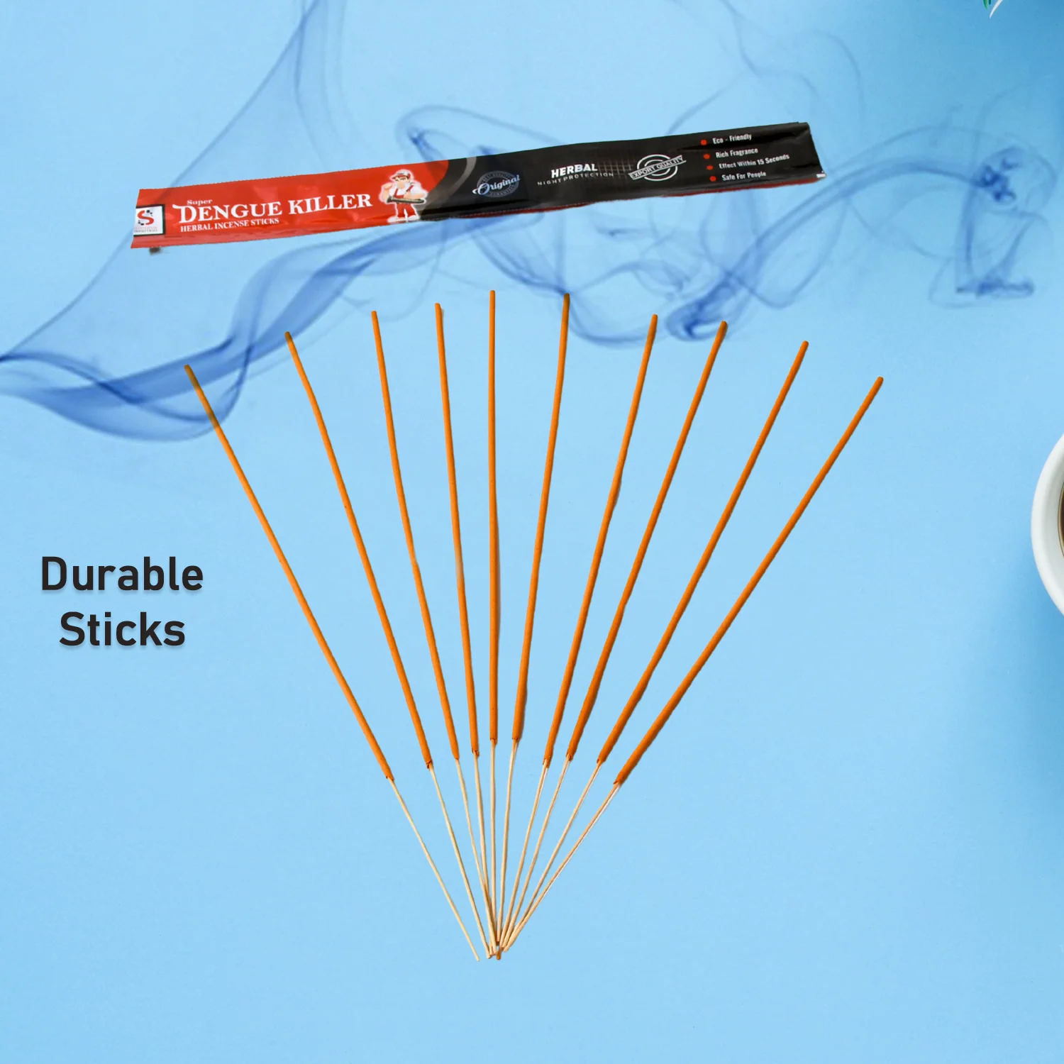 Mosquito Agarbatti Stick Herbal Mosquito (1 Packet / 10 Sticks) (Incense Stick) - Image 3