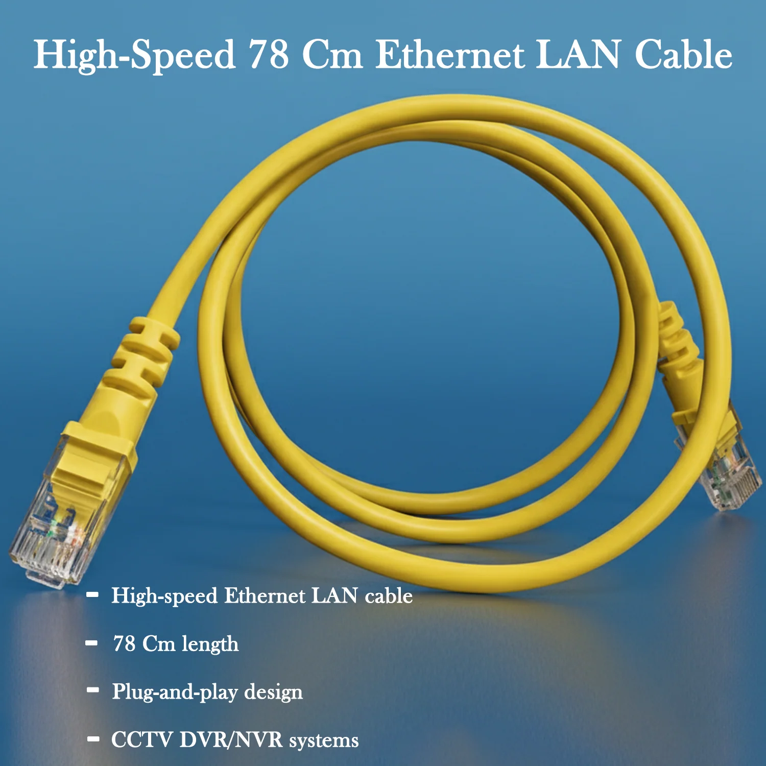High-Speed 78 Cm Ethernet LAN Cable (1 Pc) - Image 4