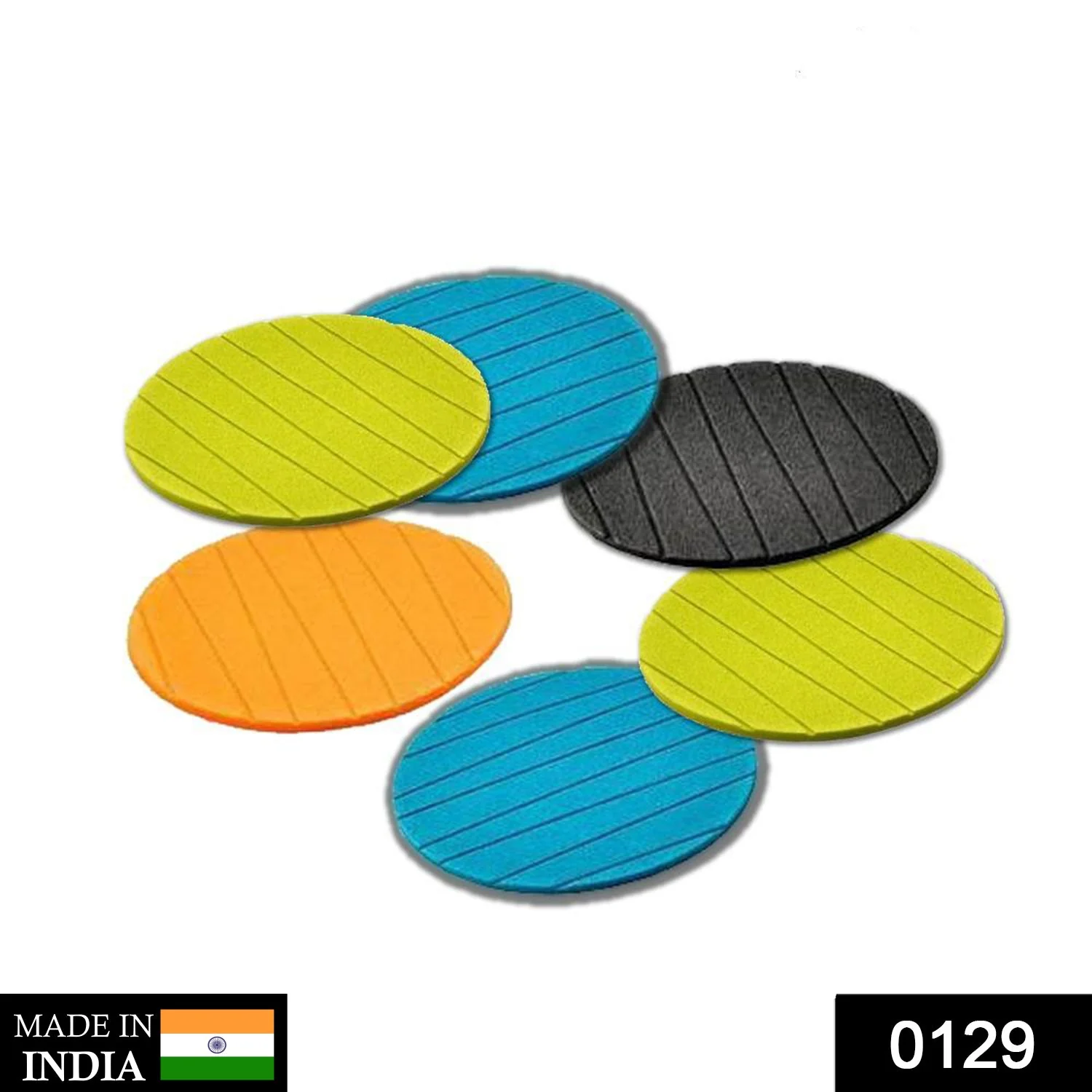 6 Pcs Round Silicone Cup Mats for Tea, Coffee, Mug & Wine – Home Use - Image 4