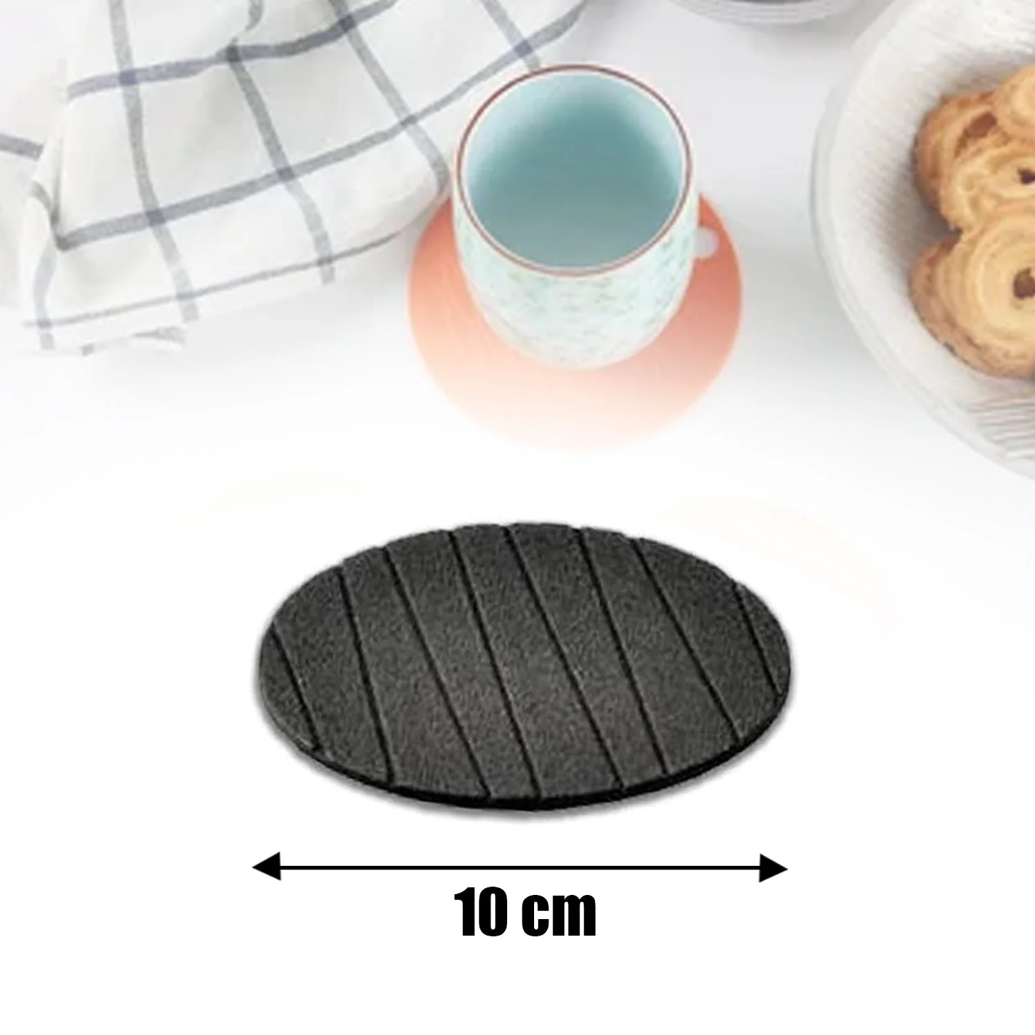 6 Pcs Round Silicone Cup Mats for Tea, Coffee, Mug & Wine – Home Use - Image 6