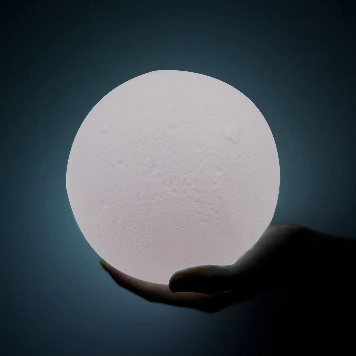 Moon Night Lamp with Plastic Stand Night Lamp for Bedroom (19 x14 Cm / 1 Pc) - Image 4