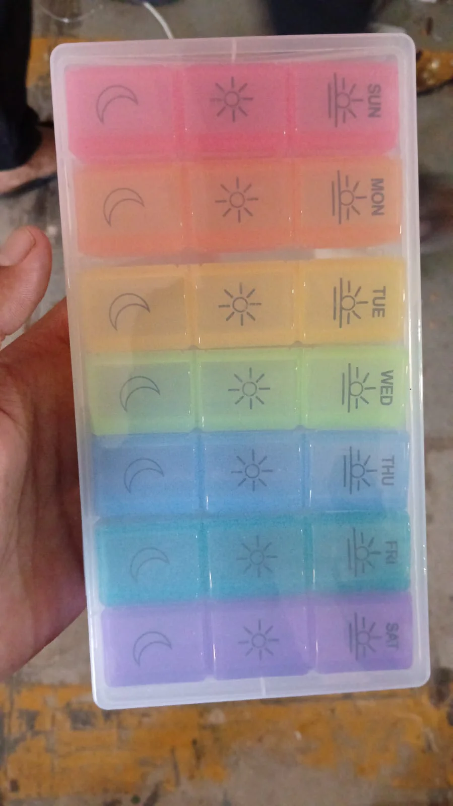 Pill Box 7 Day Weekly Medicine Organizer Daily Planner Portable Travel Container Holder for Vitamin and Supplement Moisture-Proof Compartments Case for Pocket Purse Easy to Use BPA Free (21 Grid) - Image 7