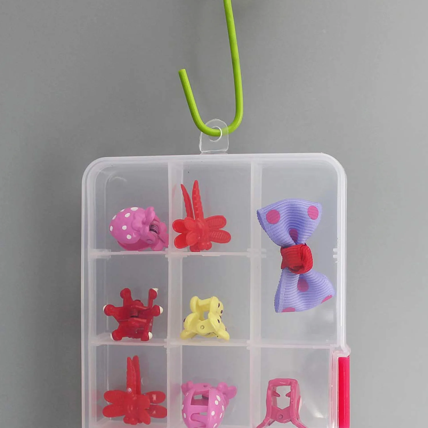 15-Grid Clear Plastic Jewelry Organizer Box with Dividers (1 Pc) - Image 5