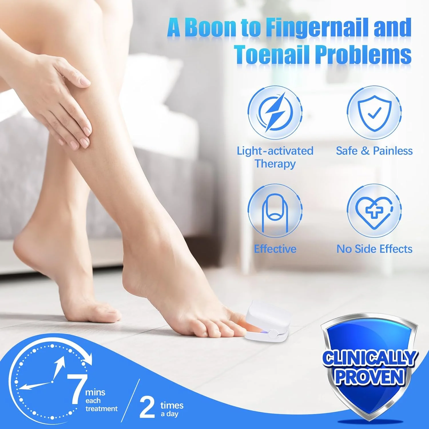 Rechargeable Nail Fungus Laser – Anti-Fungal Device Toenails, Hands & Feet (Home Use) - Image 9