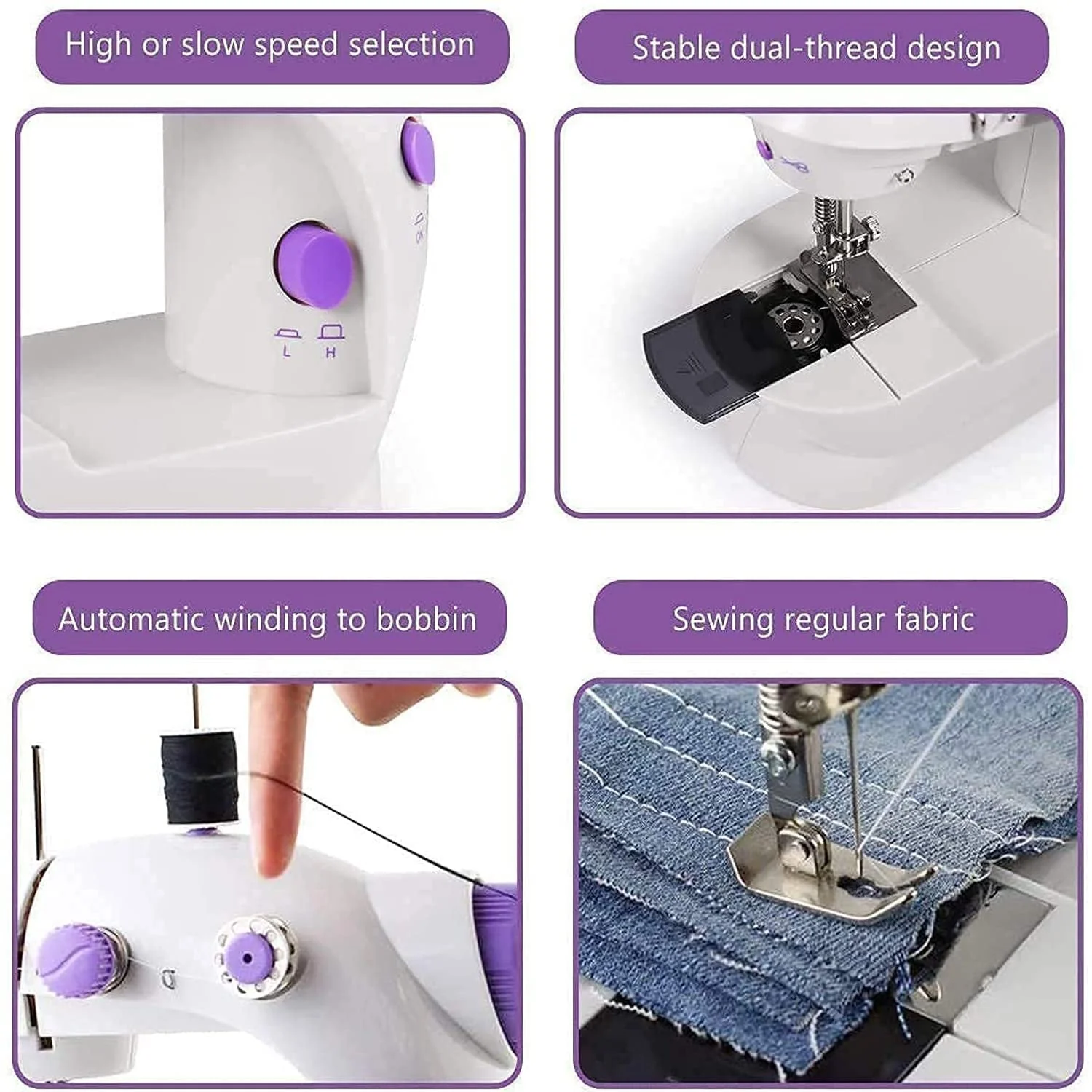 Home Tailoring Sewing Machine With Extension Table Set,  Portable Stitching Machine - Image 7