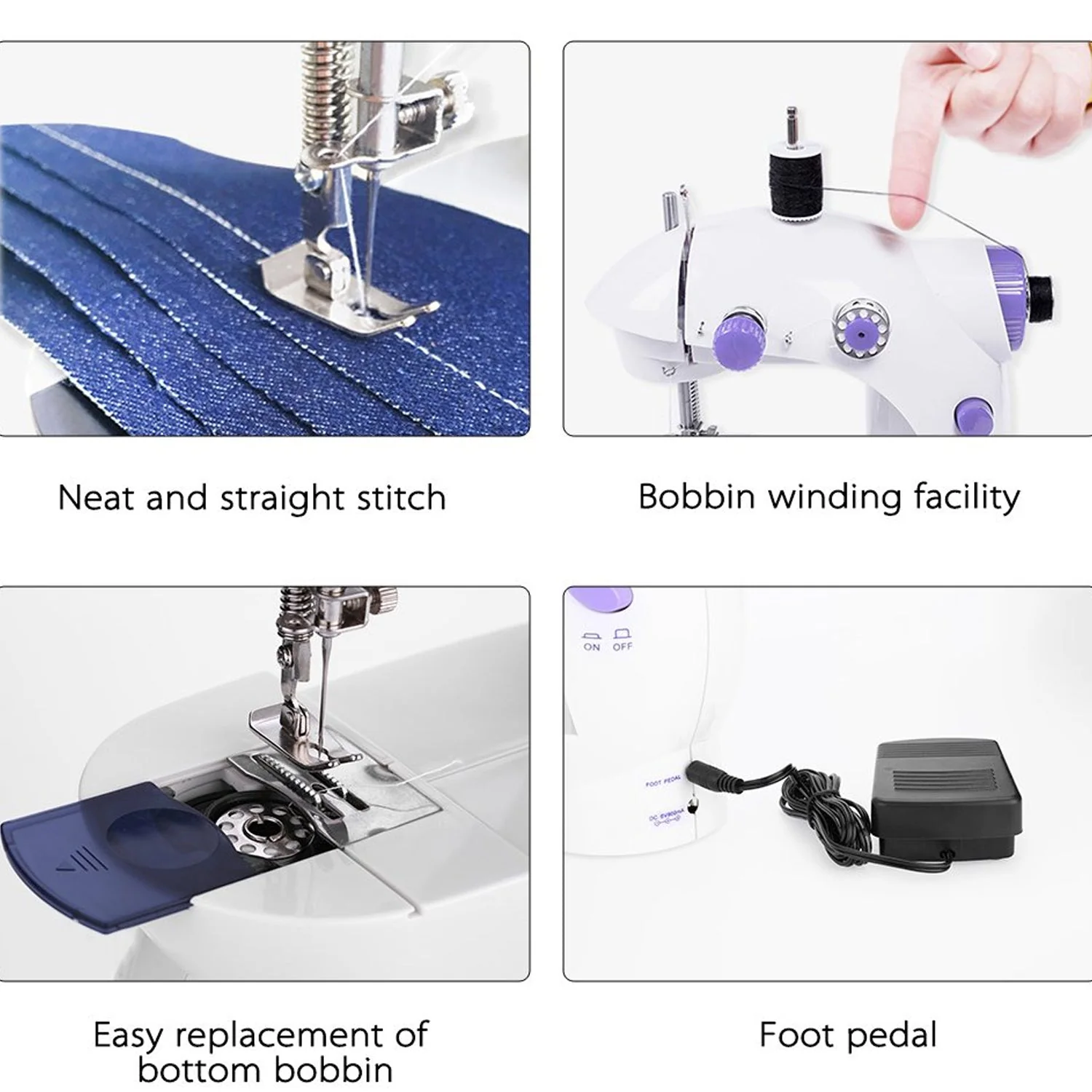 Home Tailoring Sewing Machine With Extension Table Set,  Portable Stitching Machine - Image 8