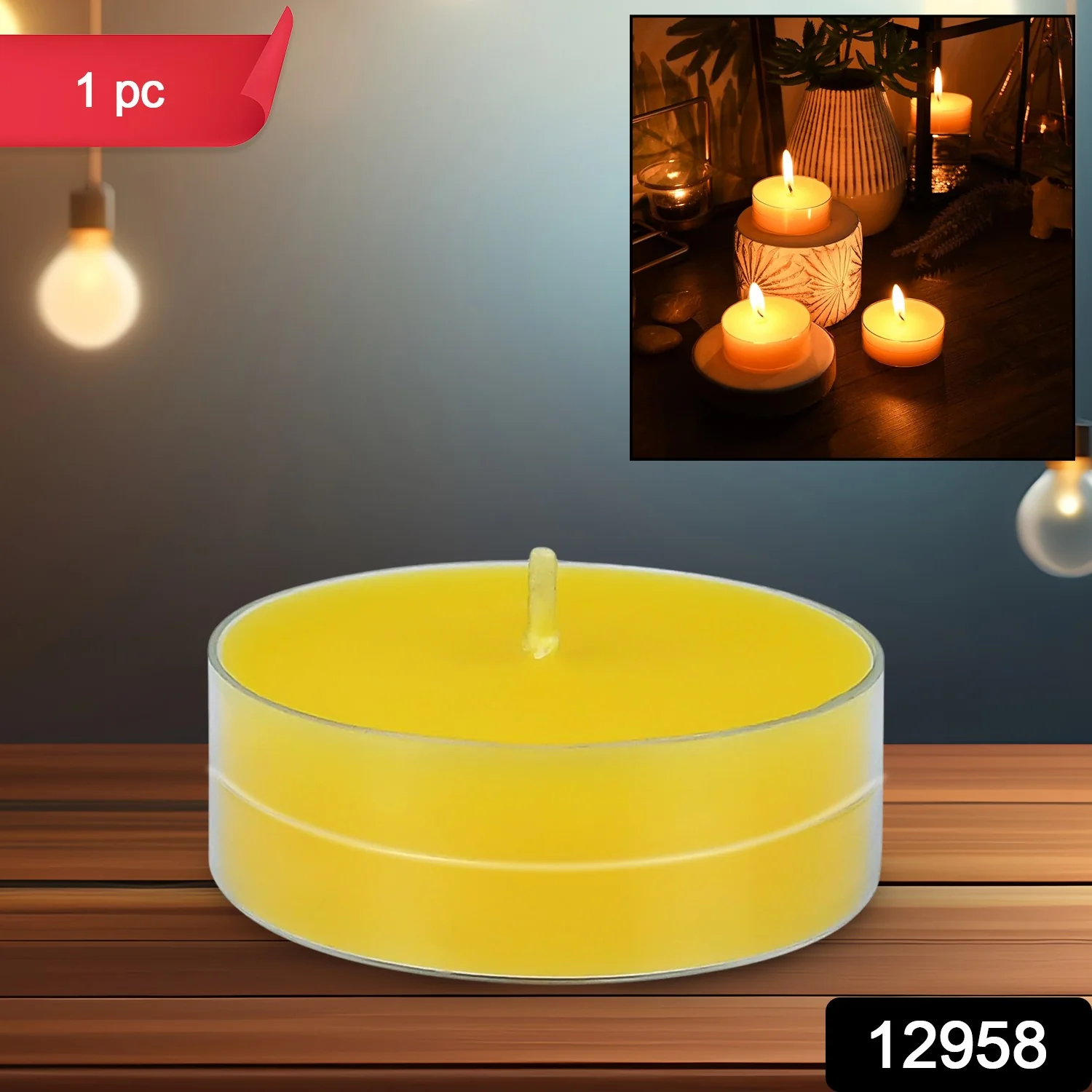 Tealight Diwali Candle – Smokeless, Long-Burning, Mix Color (1 Pc) - Image 2