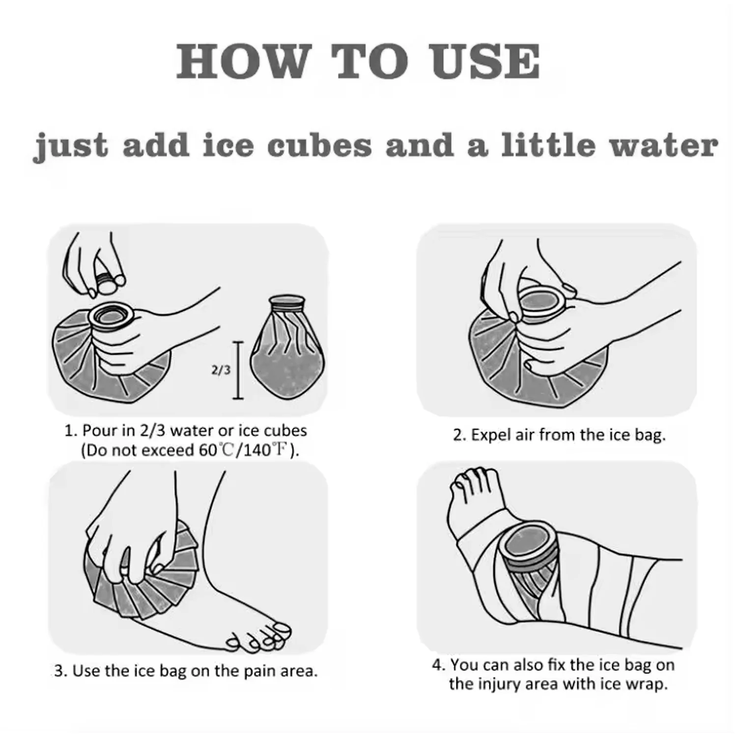 Pain Reliever Ice Bag Used To Overcome Joints Pain In Body (16CM) - Image 7