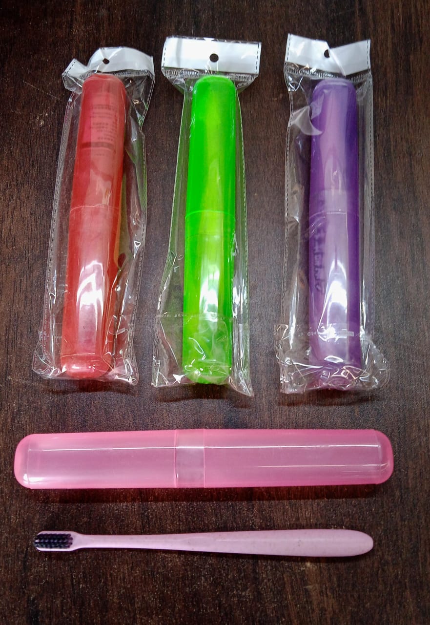 Soft Toothbrush With Toothbrush Cover Cleaner Scraper for Men and Women(1 Pc) - Image 7
