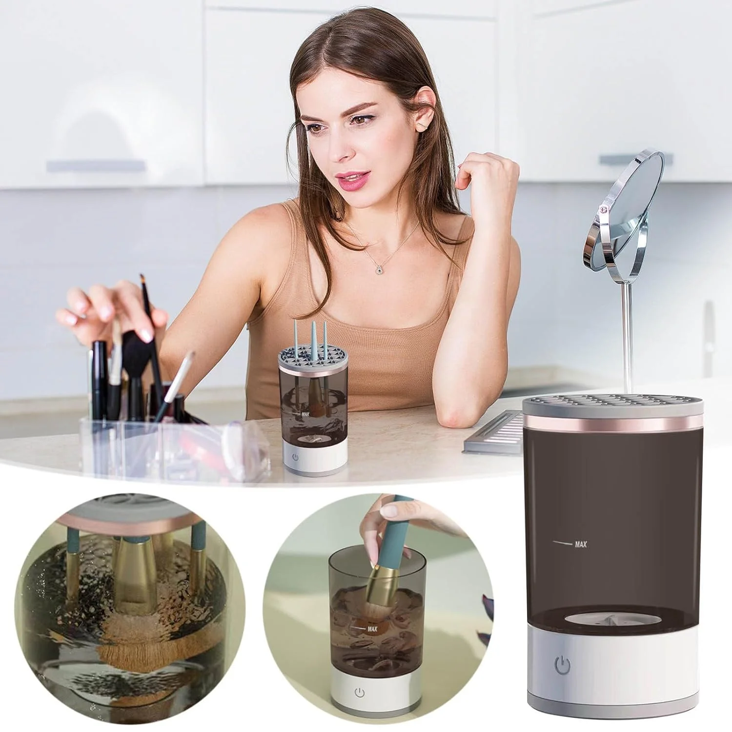 Automatic Makeup Brush Cleaner Fast Electric Brush Cleaner  (1 Pc) - Image 10