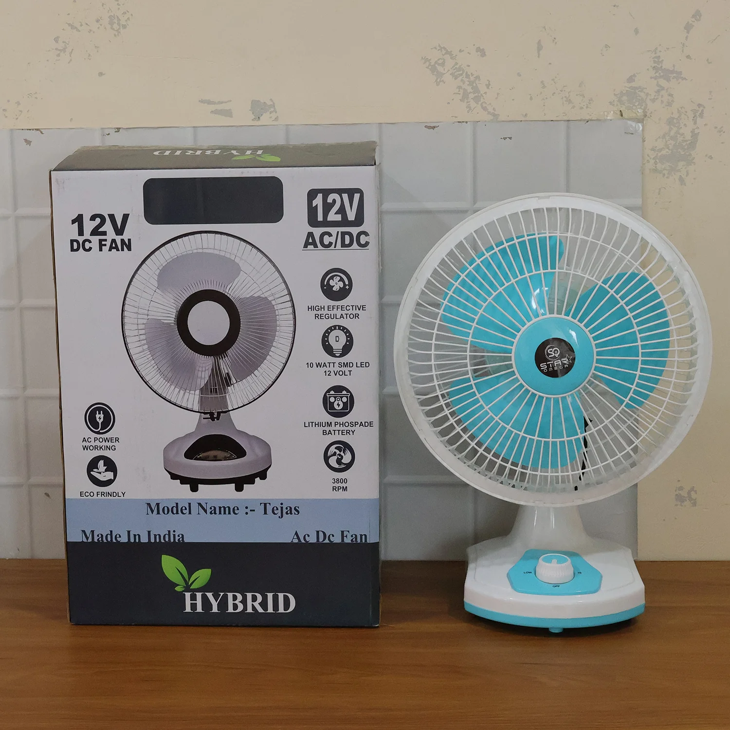 12V DC Table Fan with Adjustable Speed Control and High Speed Airflow (Adapter Not Include) - Image 10