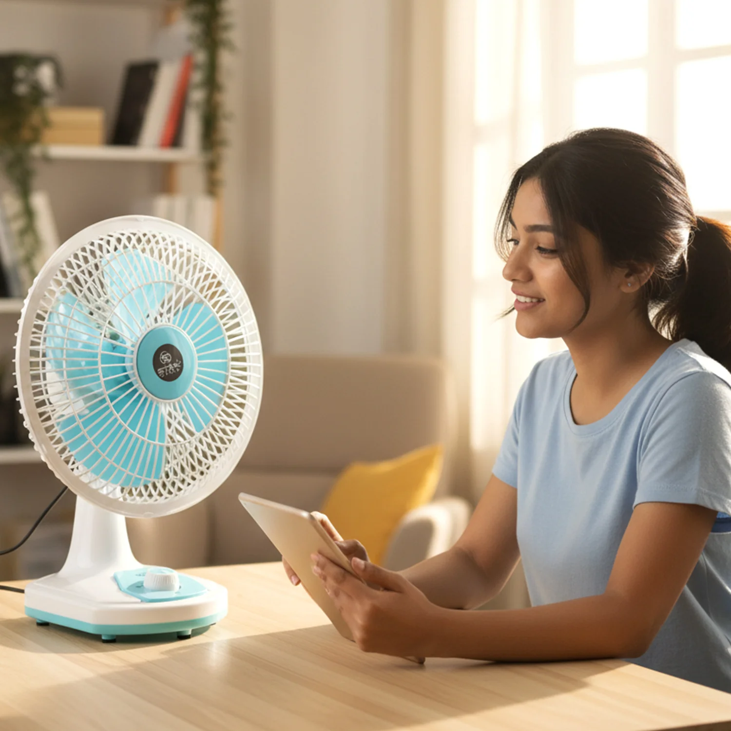 12V DC Table Fan with Adjustable Speed Control and High Speed Airflow (Adapter Not Include) - Image 8