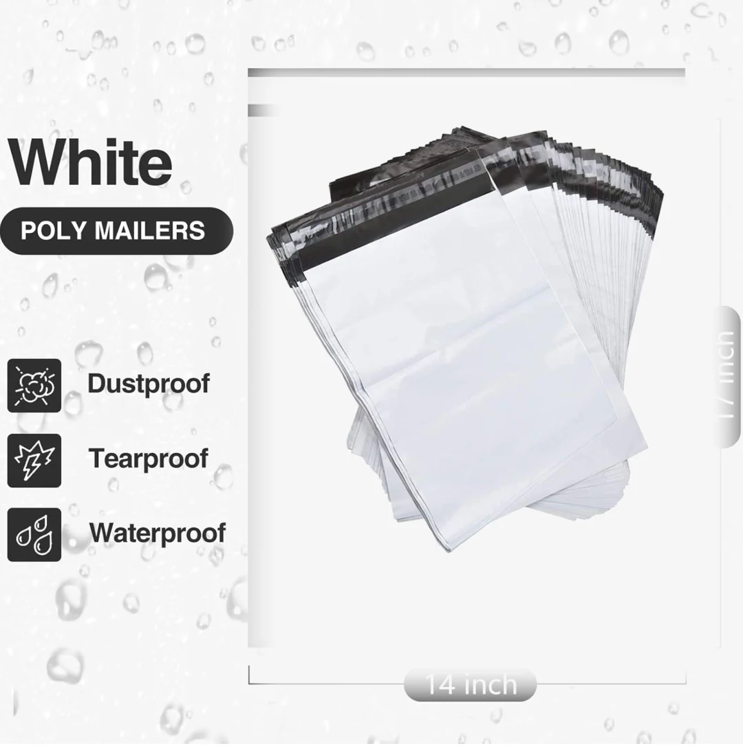 Tamper Proof Courier Bags(12X14 PLAIN 180 POD M1) - 100 pcs - Image 2