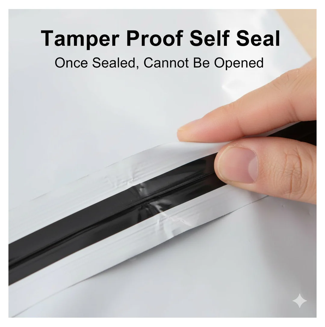 Tamper Proof Courier Bags(12X14 PLAIN 180 POD M1) - 100 pcs - Image 7